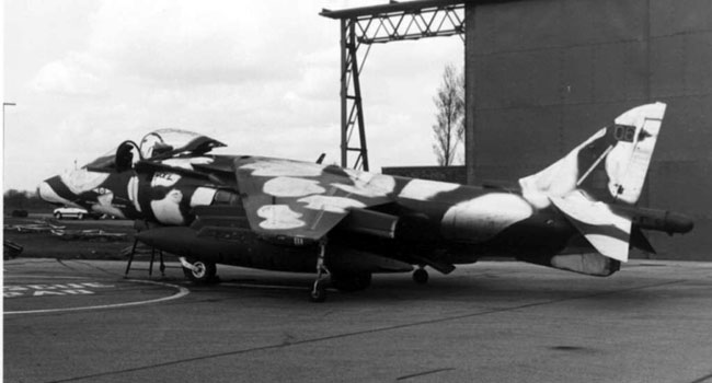 Snow camouflaged GR Mk 5 ZD409/06 of 1 Sqn