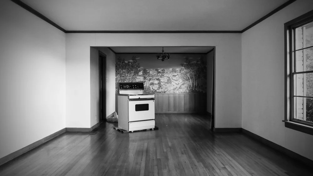 interior of the living room looking towards the dining room