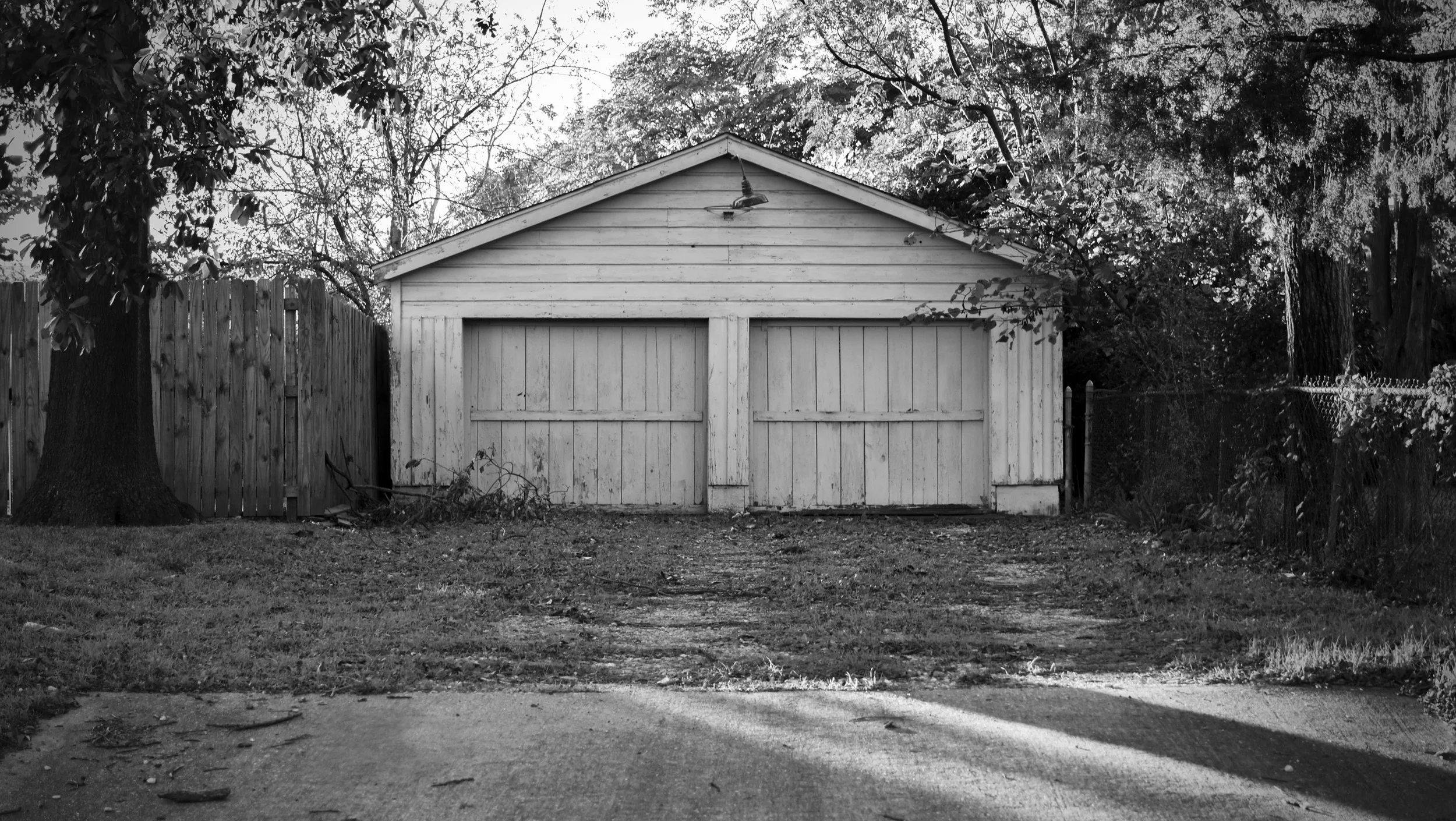 the garage as seen from Summit Avenue