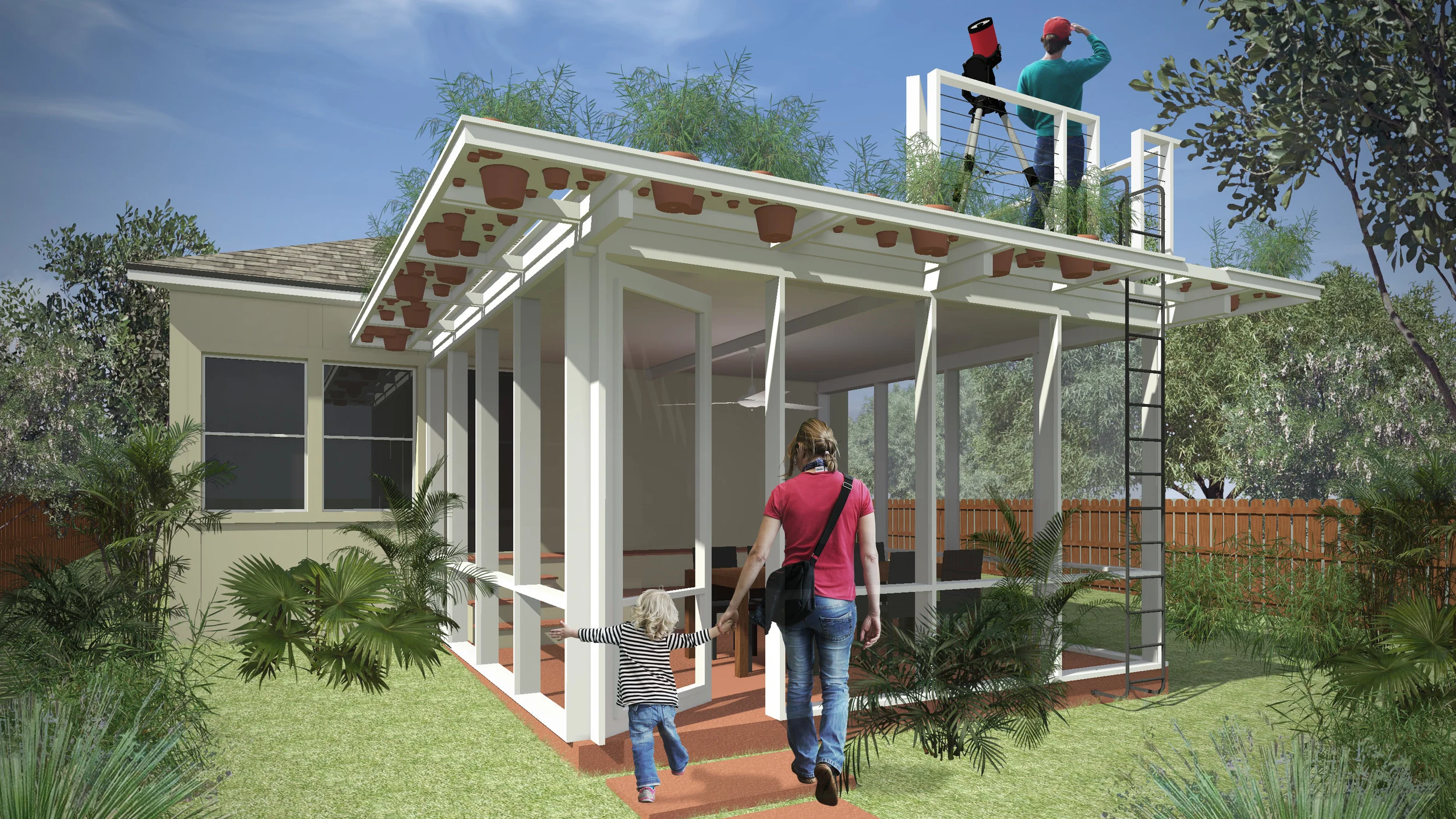 Green Eave Porch