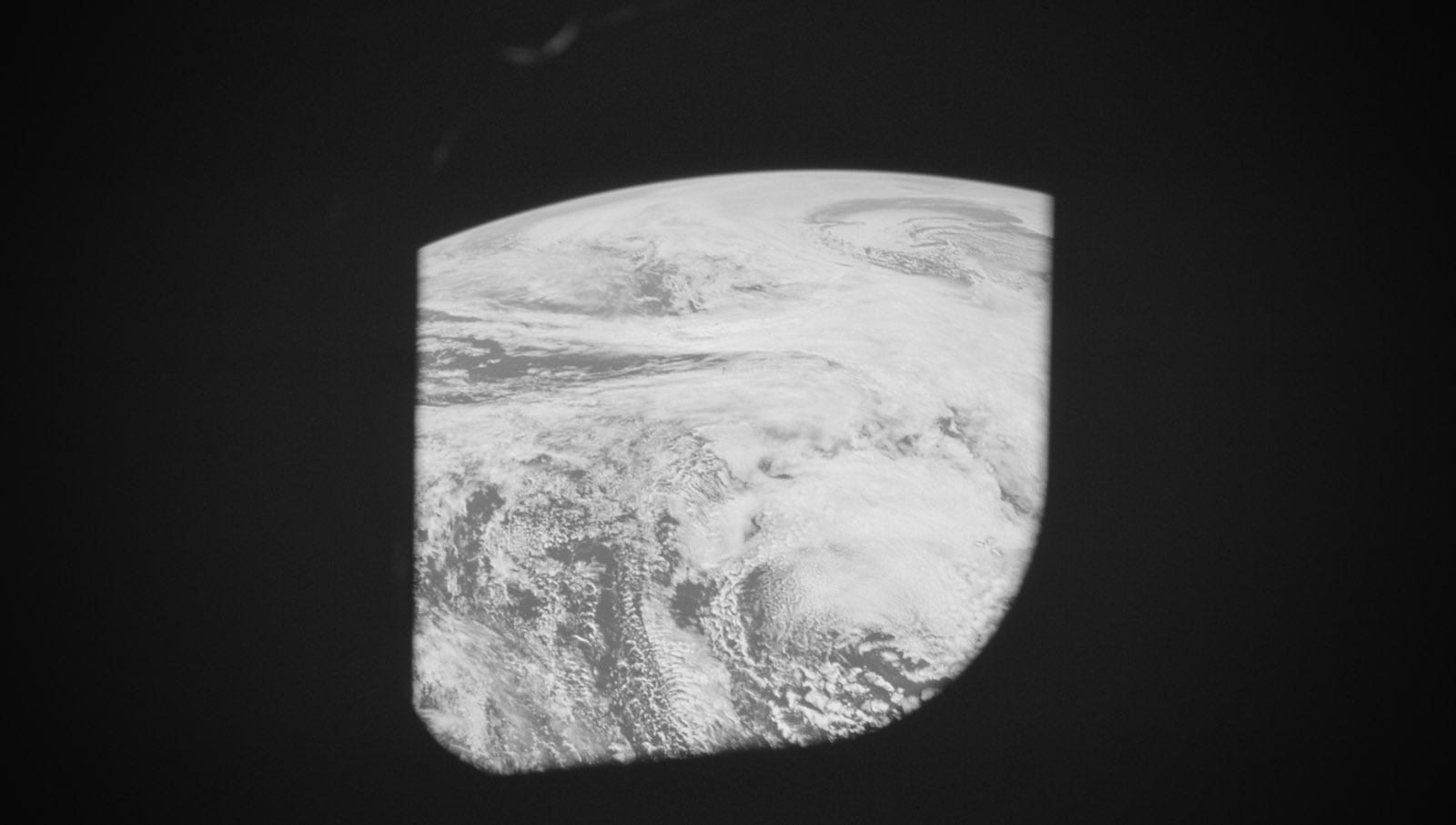 The view of Earth from the Command Module. (image courtesy NASA)