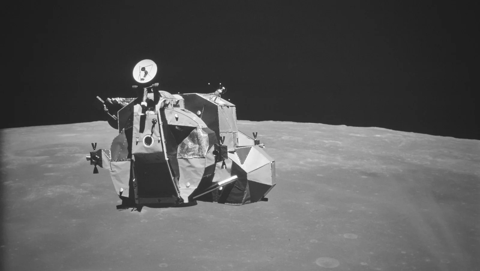 The ascent stage of the Lunar Module. (image courtesy NASA)