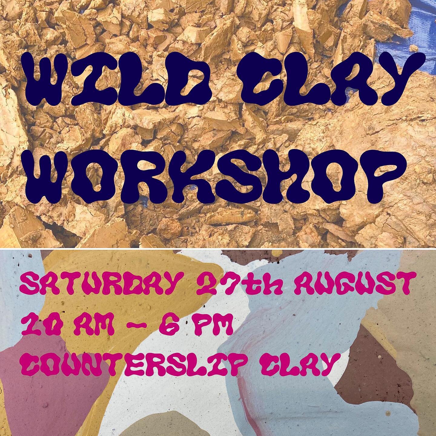 🌼THIS SATURDAY🌼 Join @philroot @counterslip.clay between 10am - 6pm where we will explore digging, processing and making with wild clay, straight out the ground! ⛏🪨

In this day long workshop we will start by taking a walk to a local clay hot spot