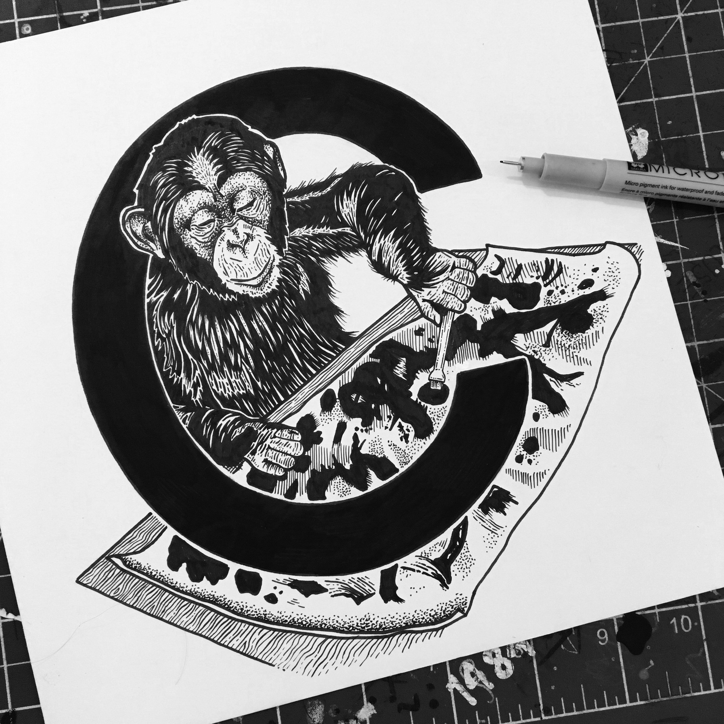 Congo the Chimpanzee - famous for being able to draw and paint.  