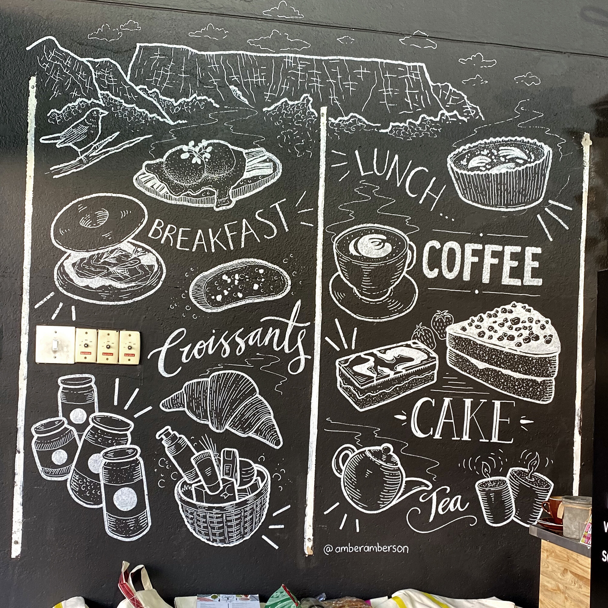 Cafe Wall Mural