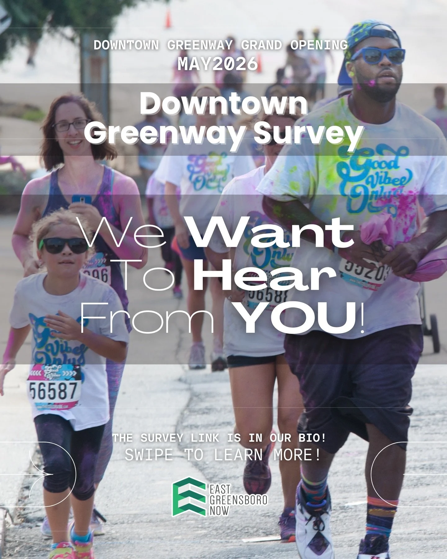 A Message From Our Friends at @downtowngreenway &amp; @gsoparksandrec 🌳🛝

&ldquo;As we approach the Downtown Greenway&rsquo;s official opening, we&rsquo;re taking a moment to listen. This short survey is an opportunity for you to share your perspec