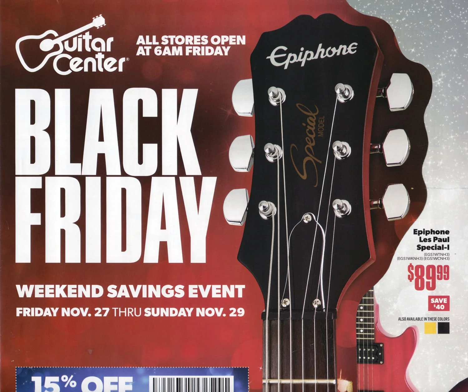 Guitar Center Black Friday Campaign