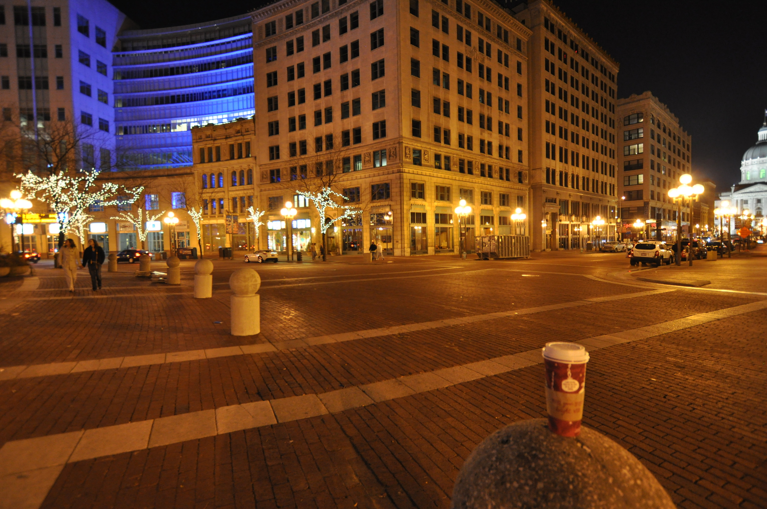 Monument Circle and West Market Street