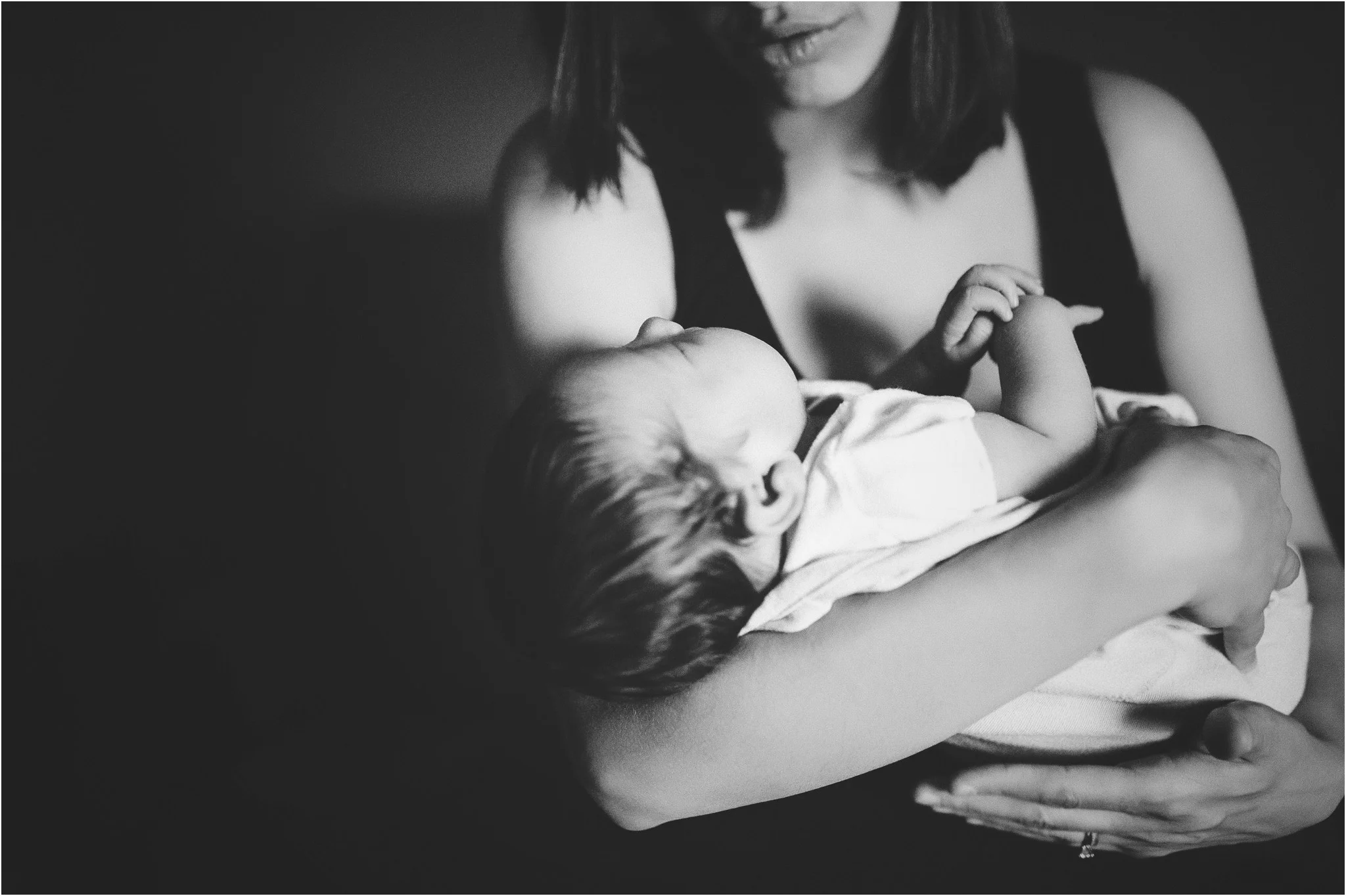 baby in mom's arms