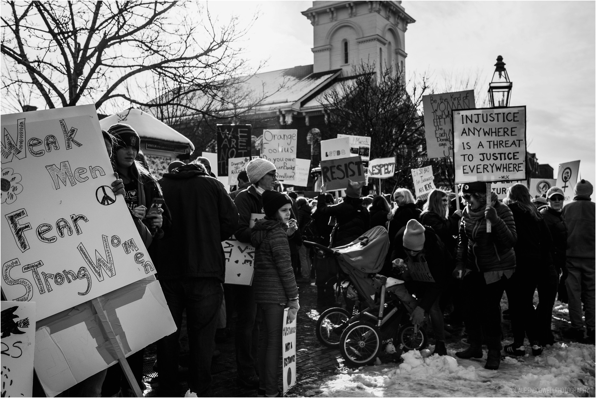 people gathered in portsmouth market square