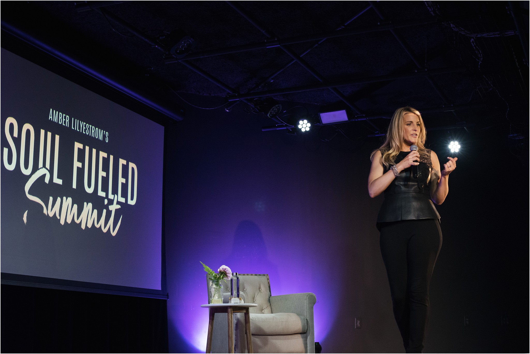 women speaking up on stage