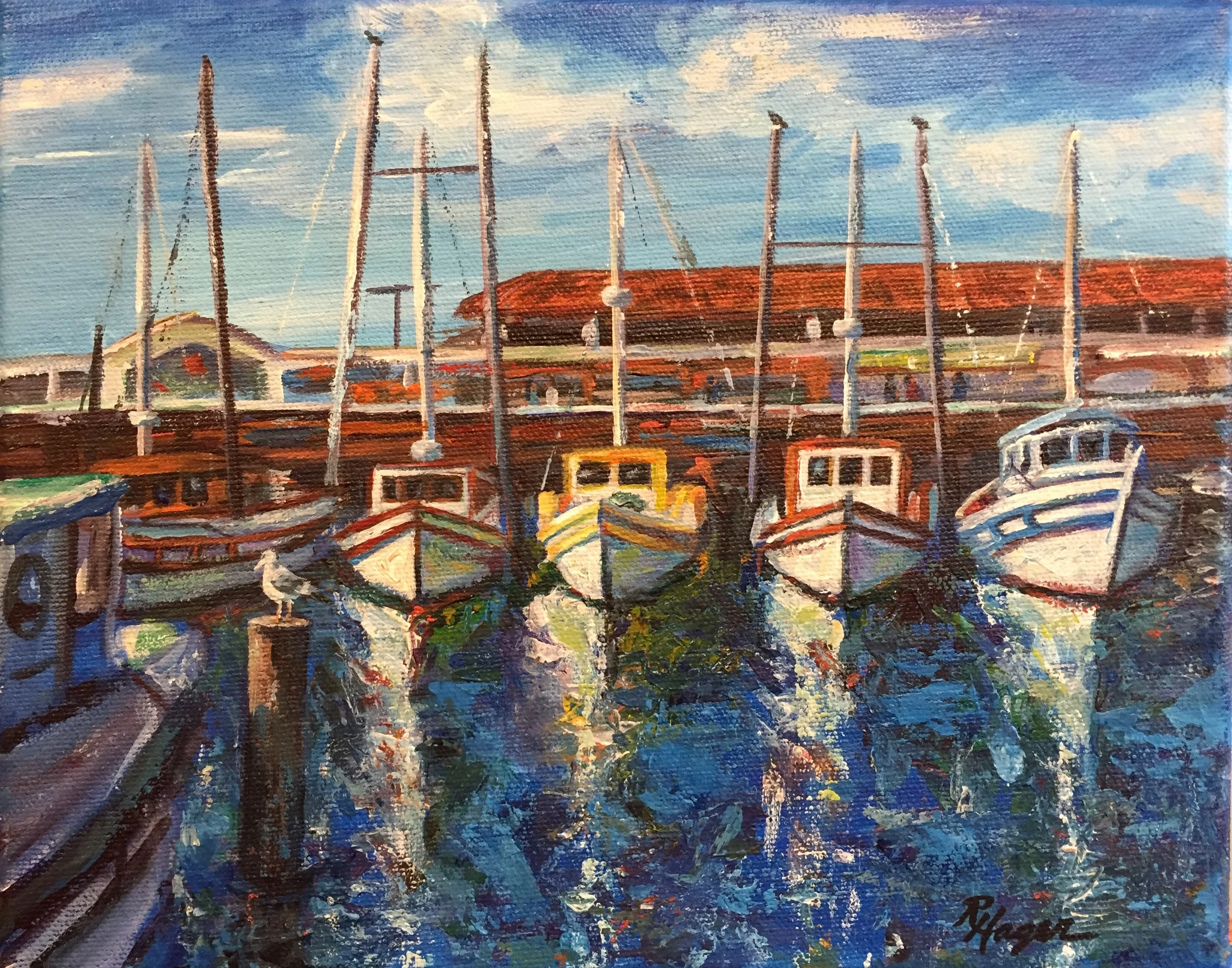 California Boats with Seagull #56 -SOLD