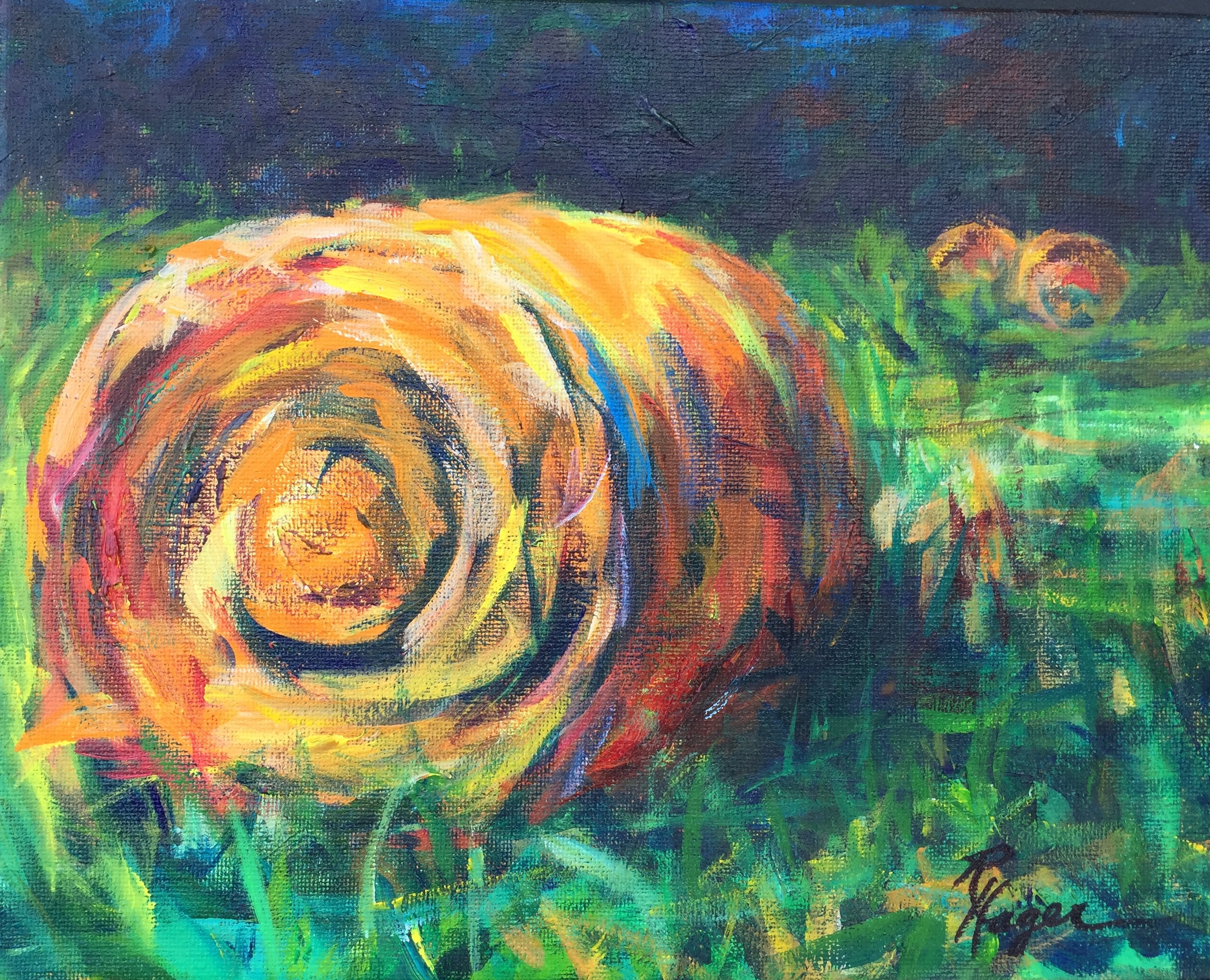 Straw Bales #8 - SOLD