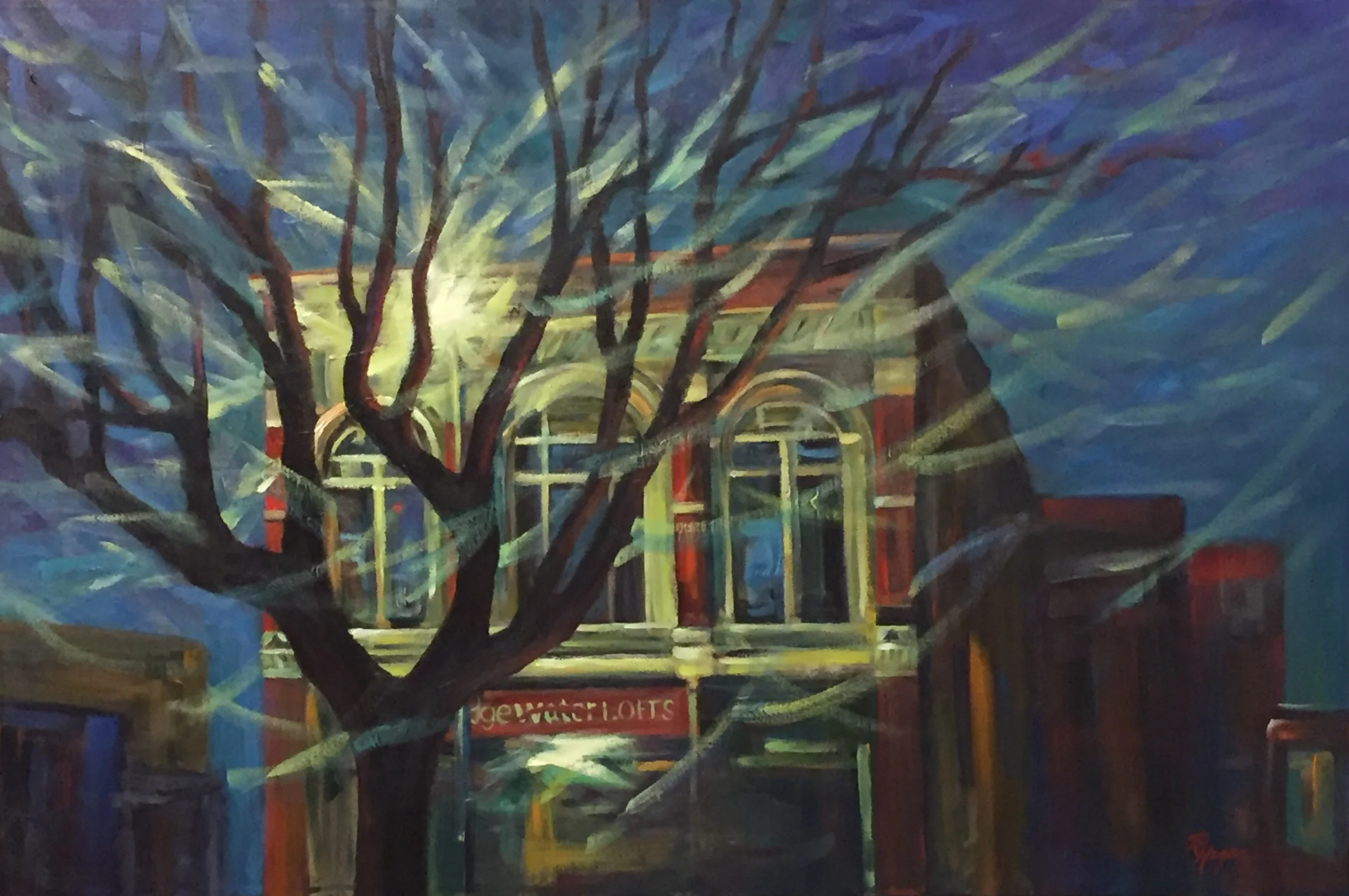 Snowy Night #123 - SOLD