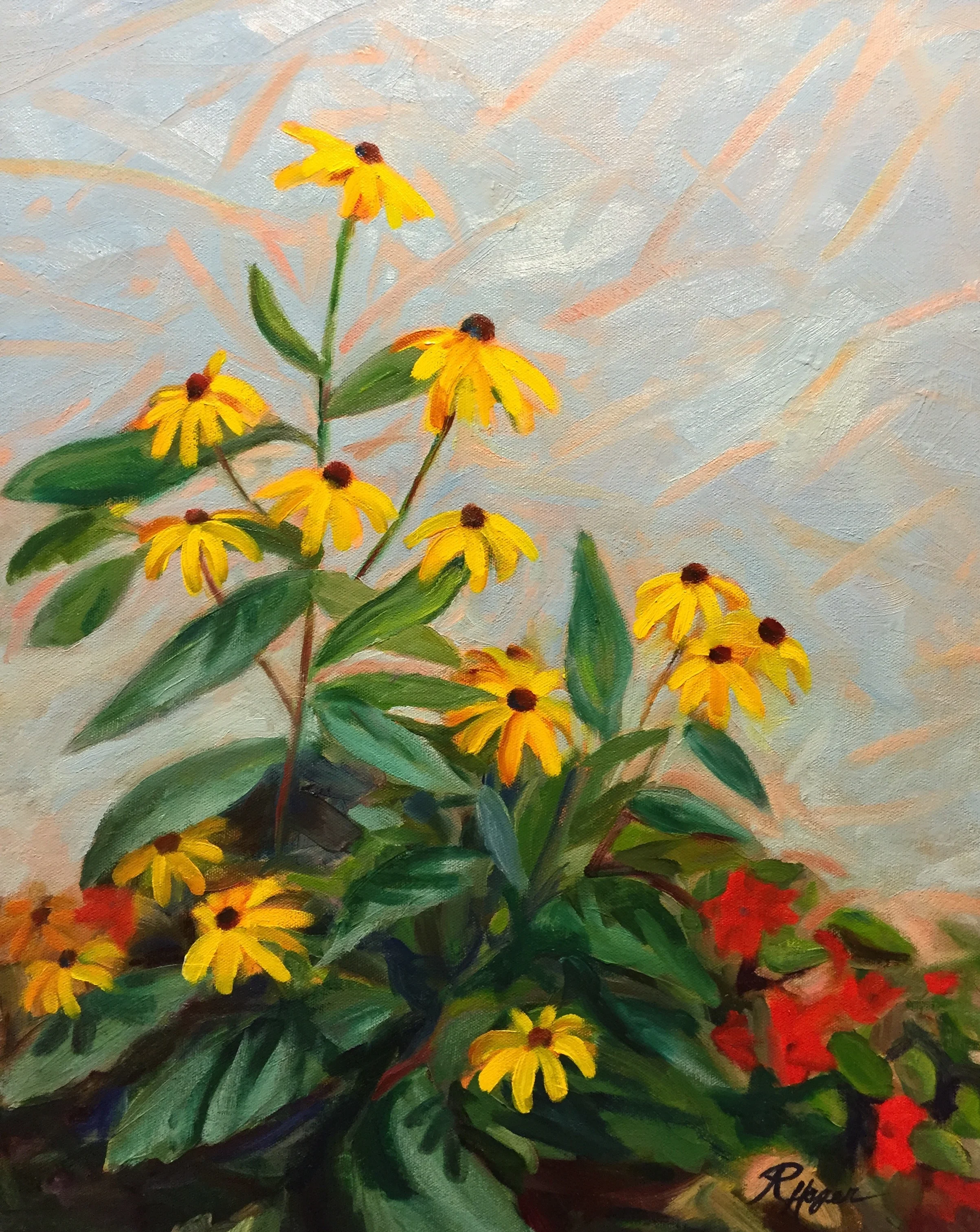 Black Eyed Susans #3   Available $390