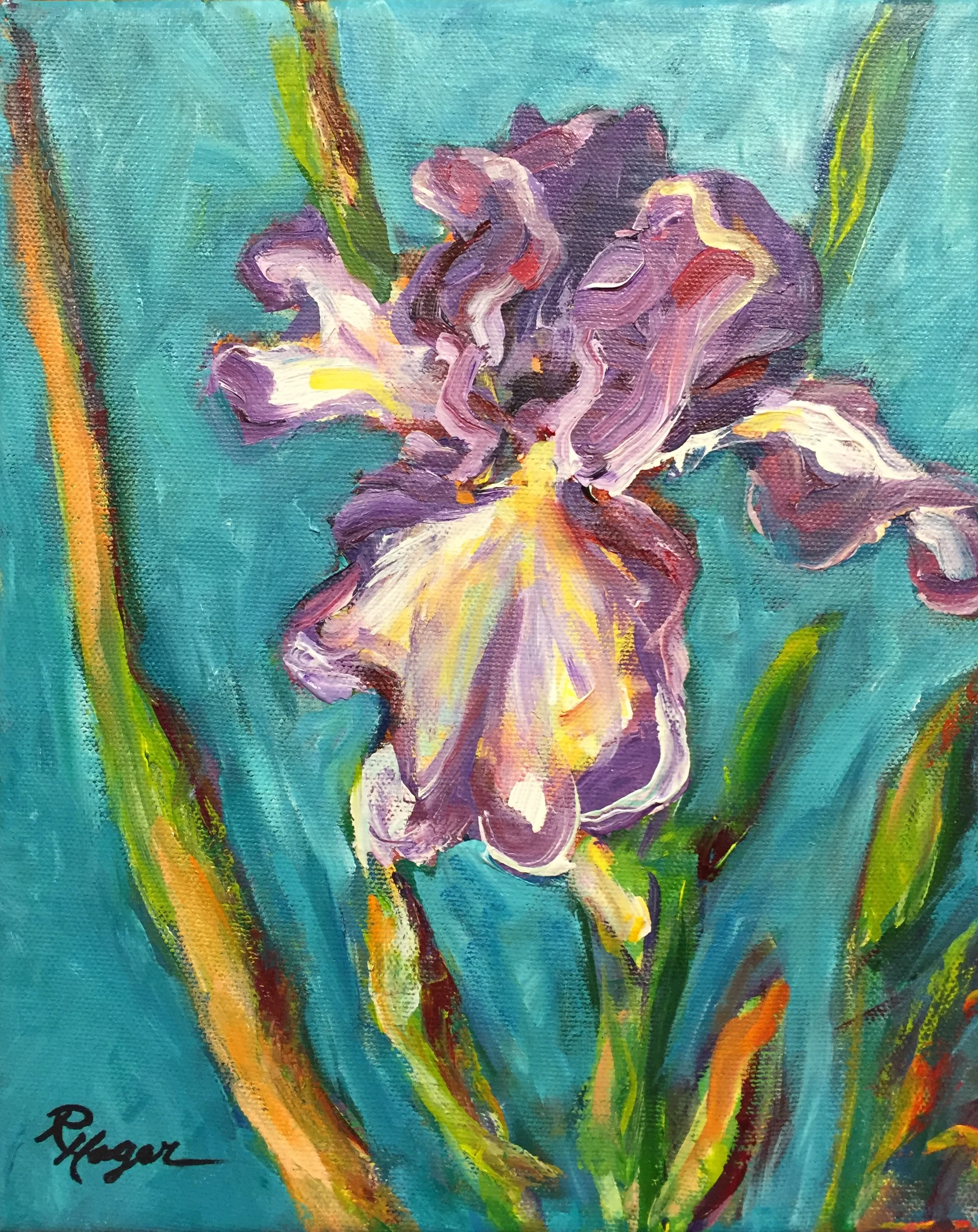 Purple Iris #37 -SOLD