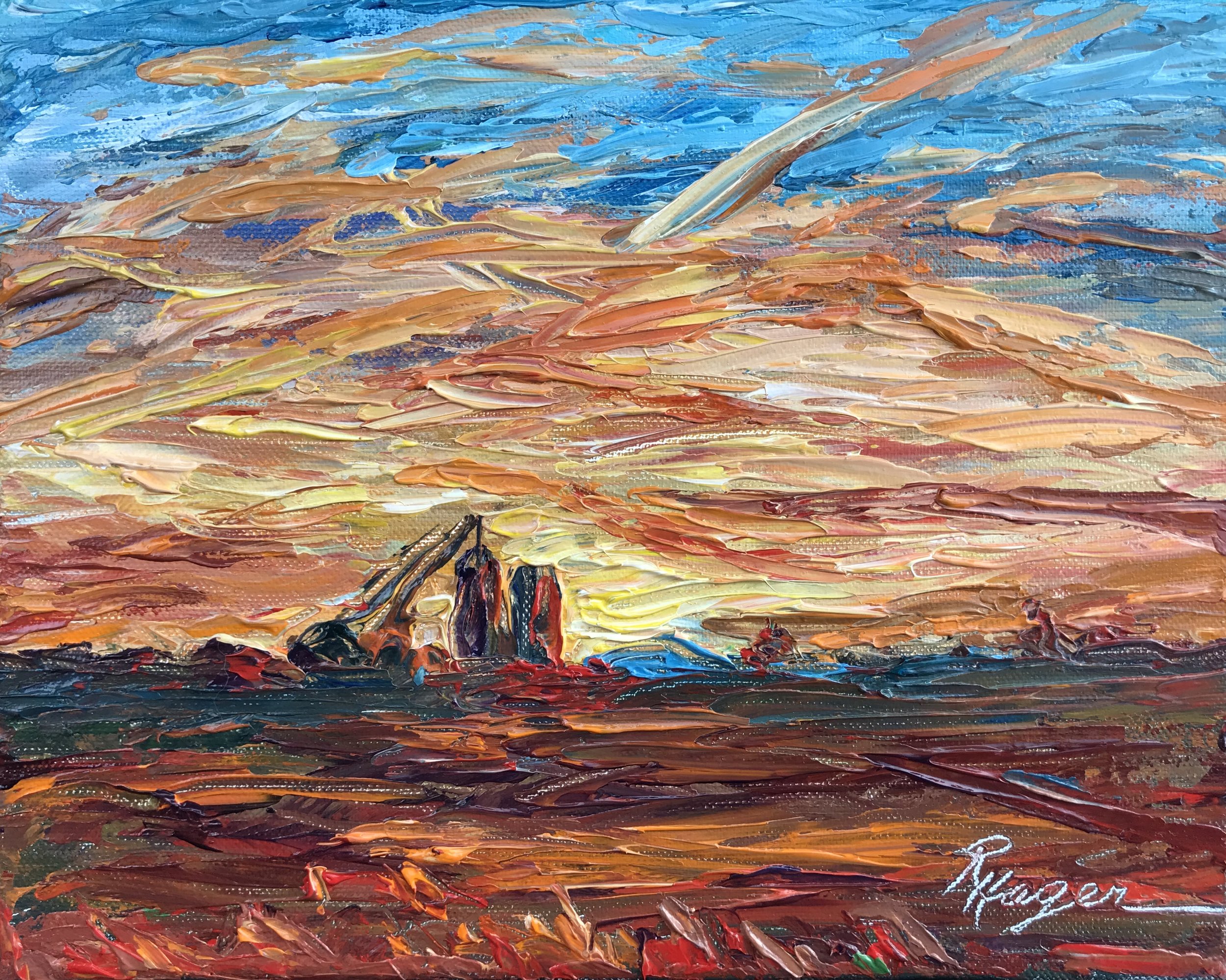 Morning After Harvest #166 / SOLD