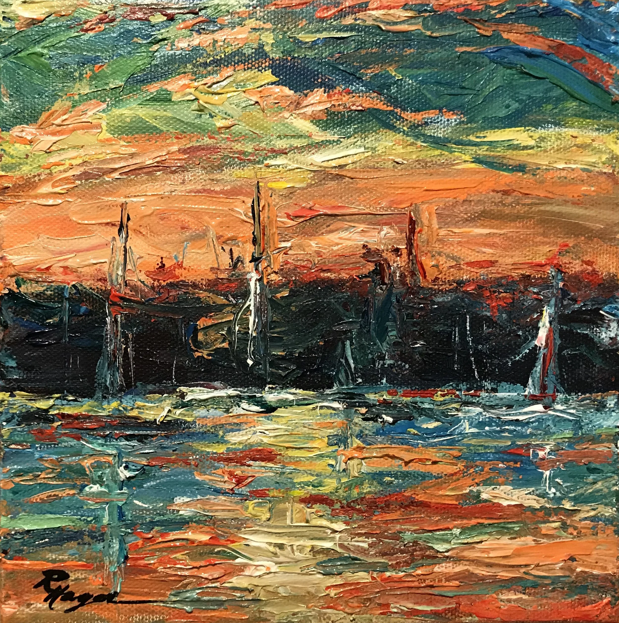 Evening Regatta #185 / SOLD