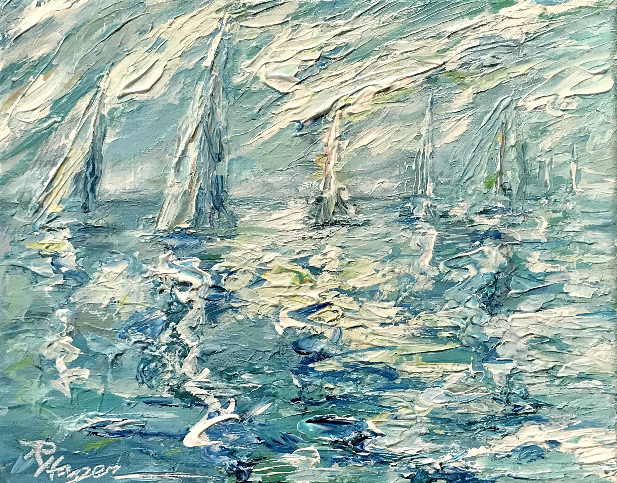 Teal Morning #234/ SOLD