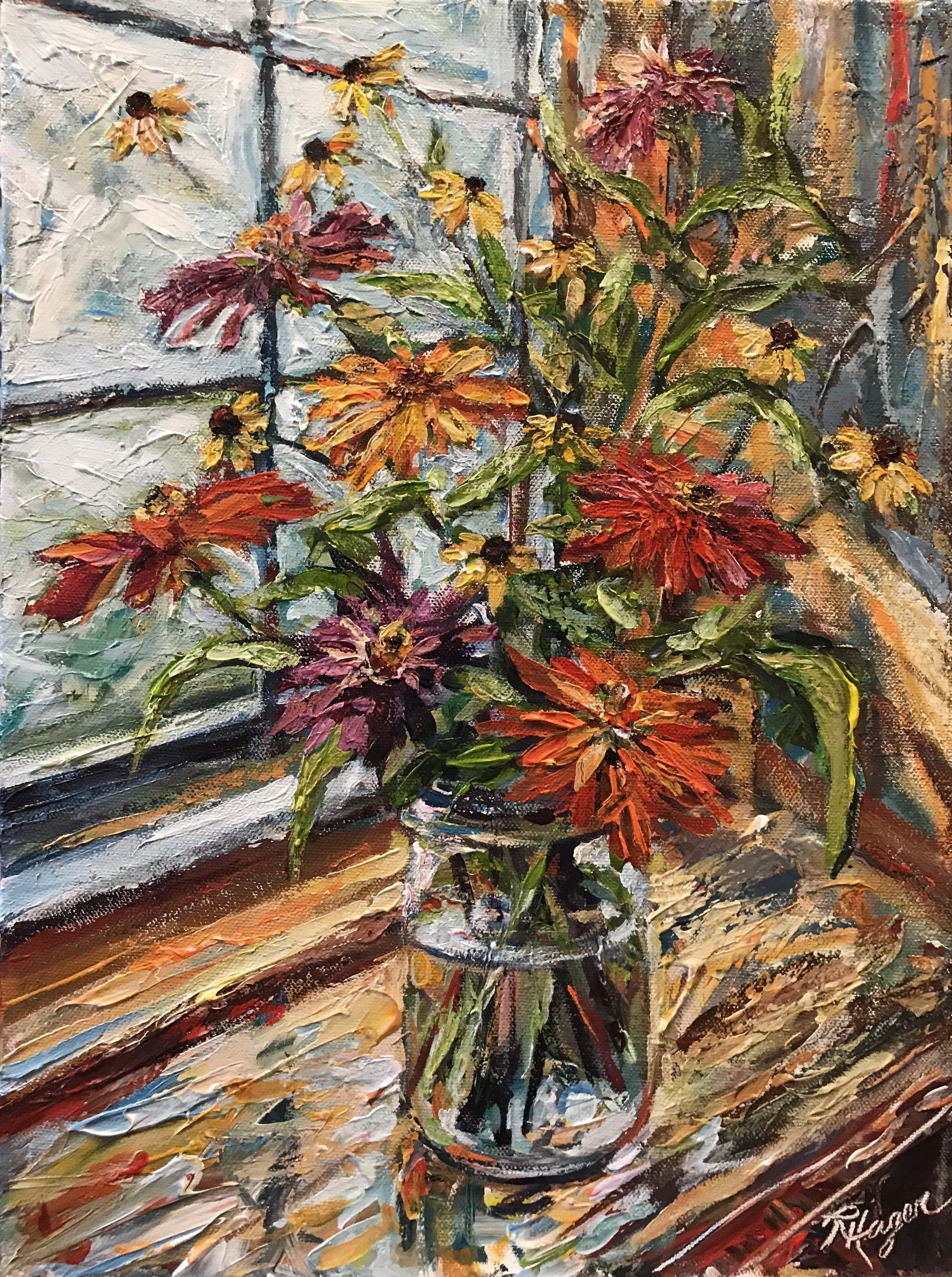 Wild Susan and Zinnia Bouquet #222- SOLD