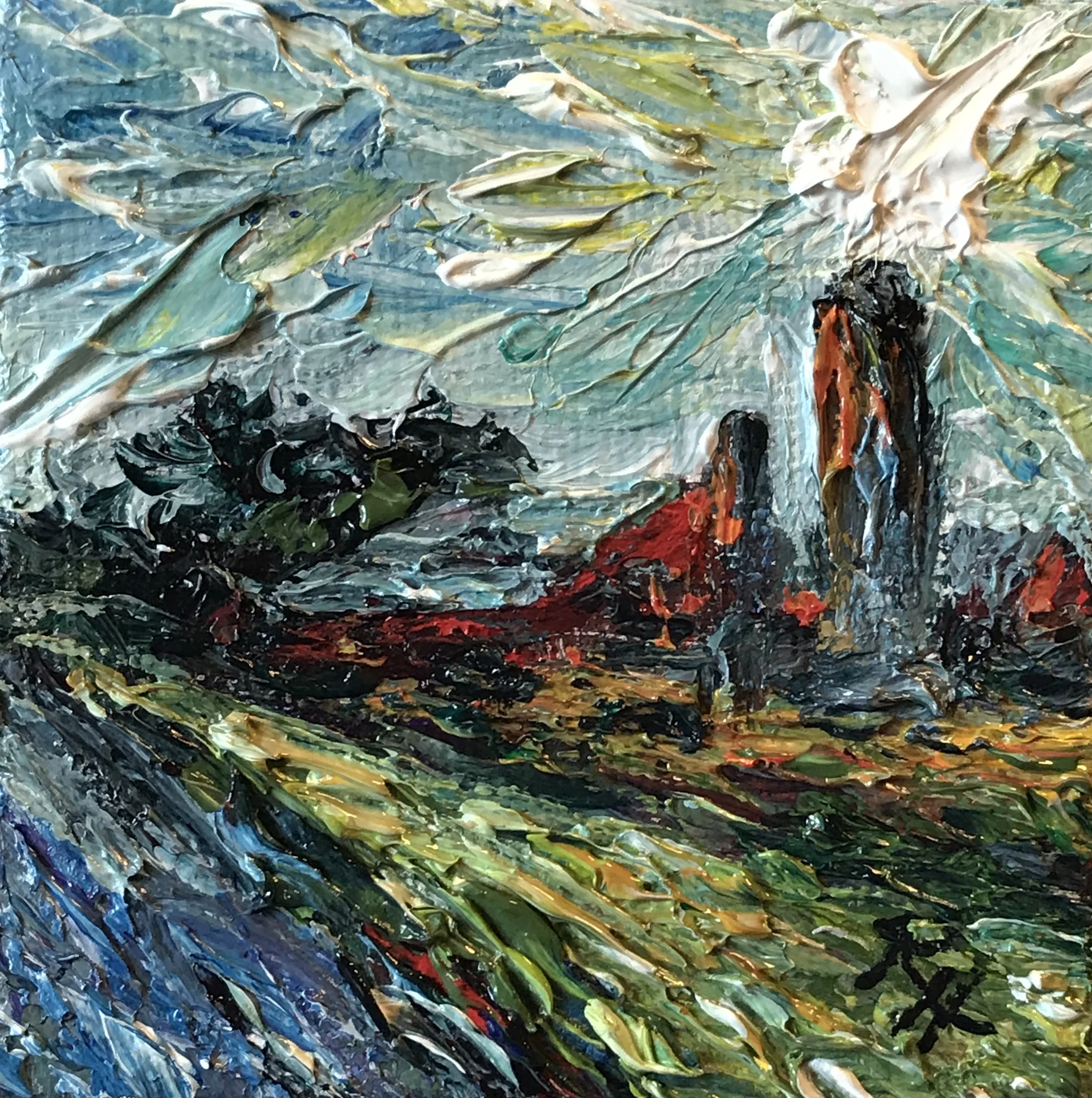 Evening Farm #233  SOLD