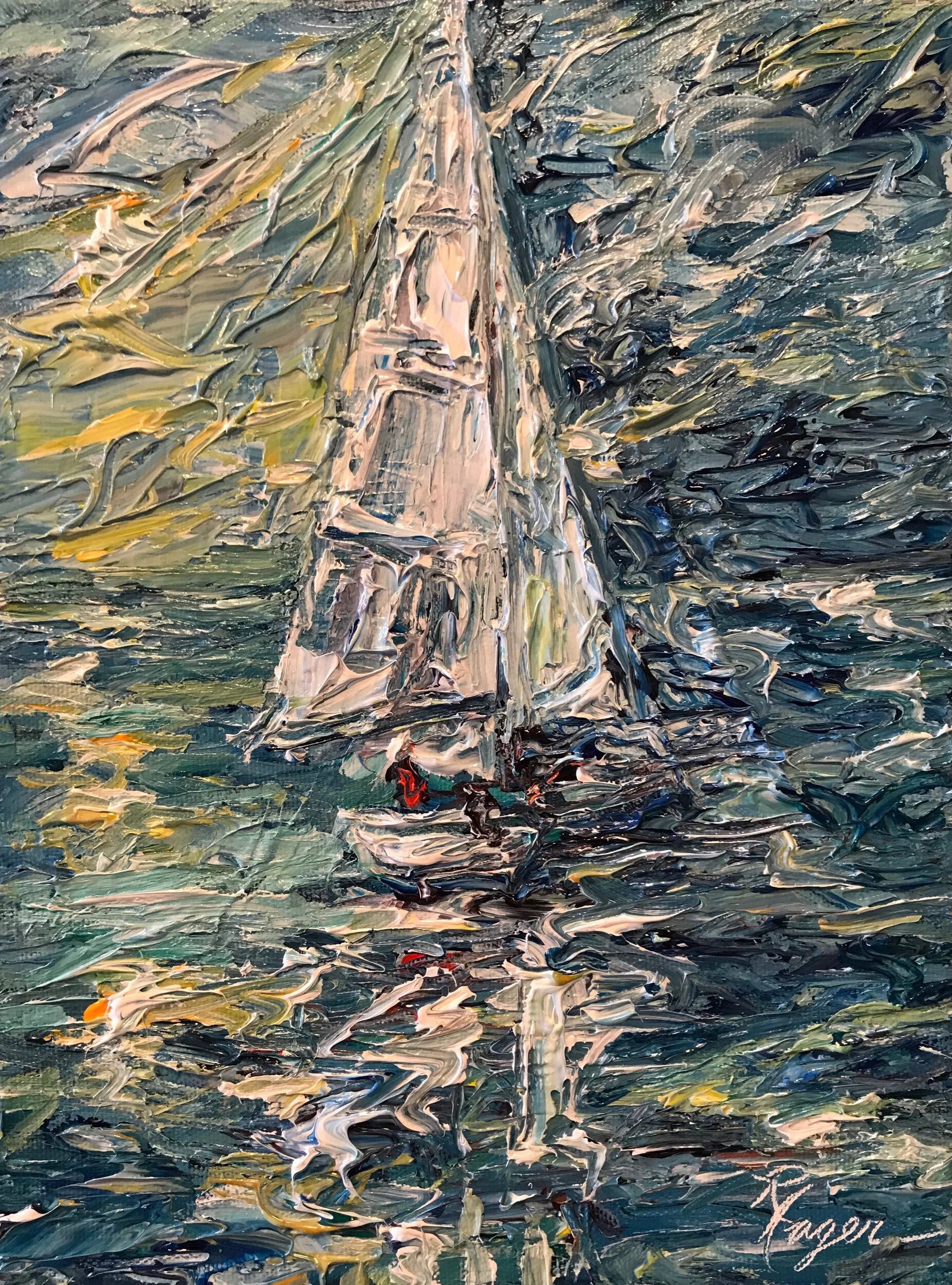 Starry Night Sail #190 -SOLD