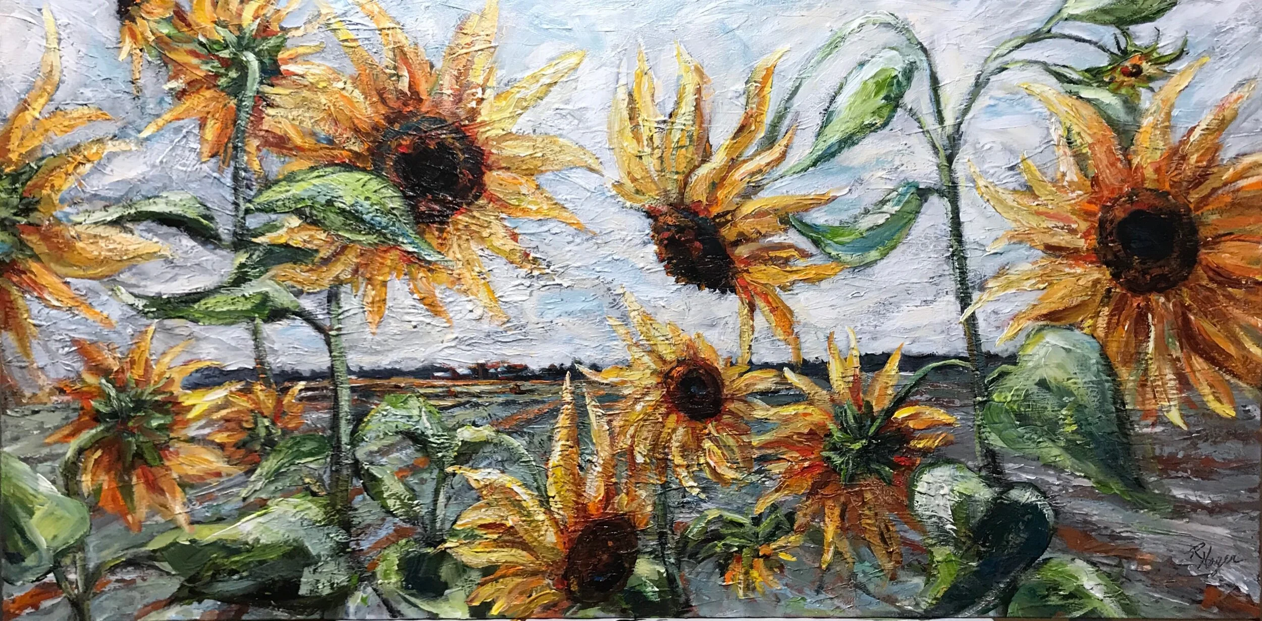 “Sunflower Field” #302  SOLD.  