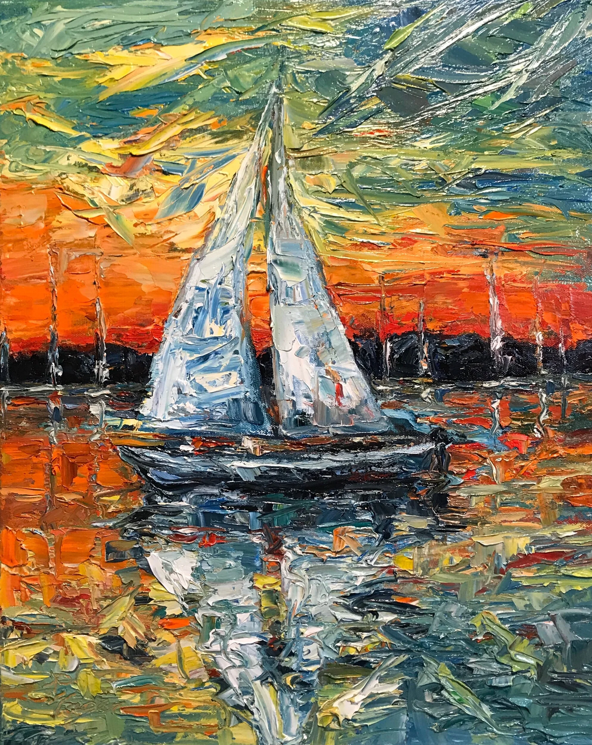 Night Sail #164 -SOLD