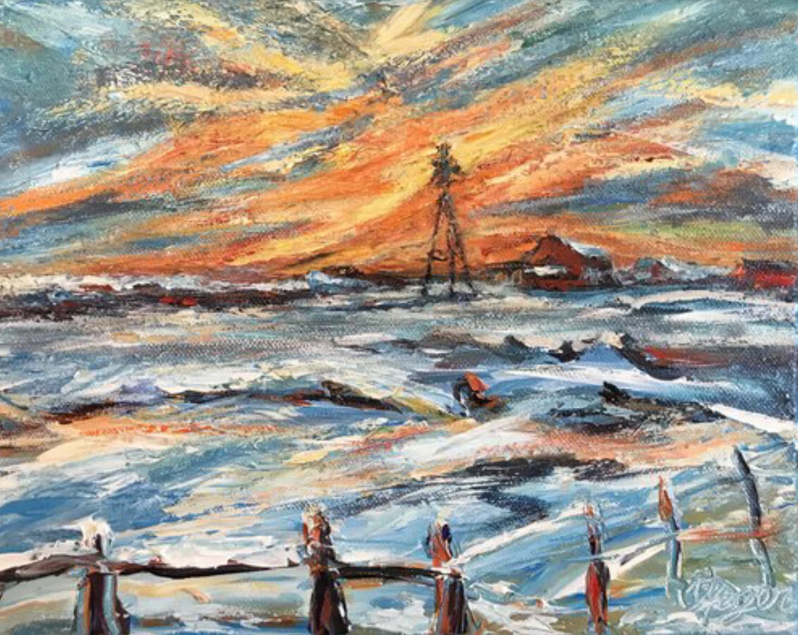 Snowy Morning #181 -SOLD