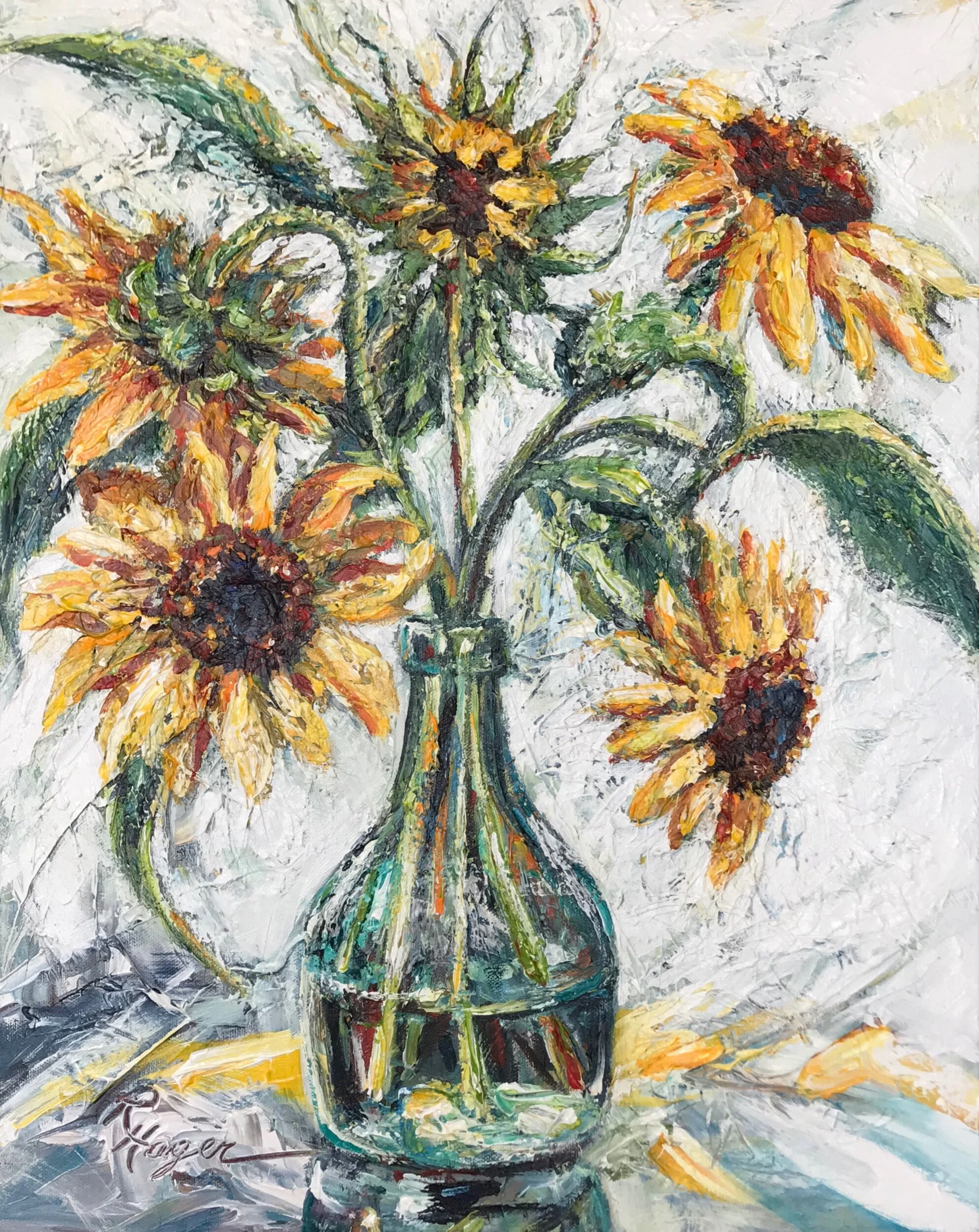 "Wild Sunflowers" #354    SOLD  