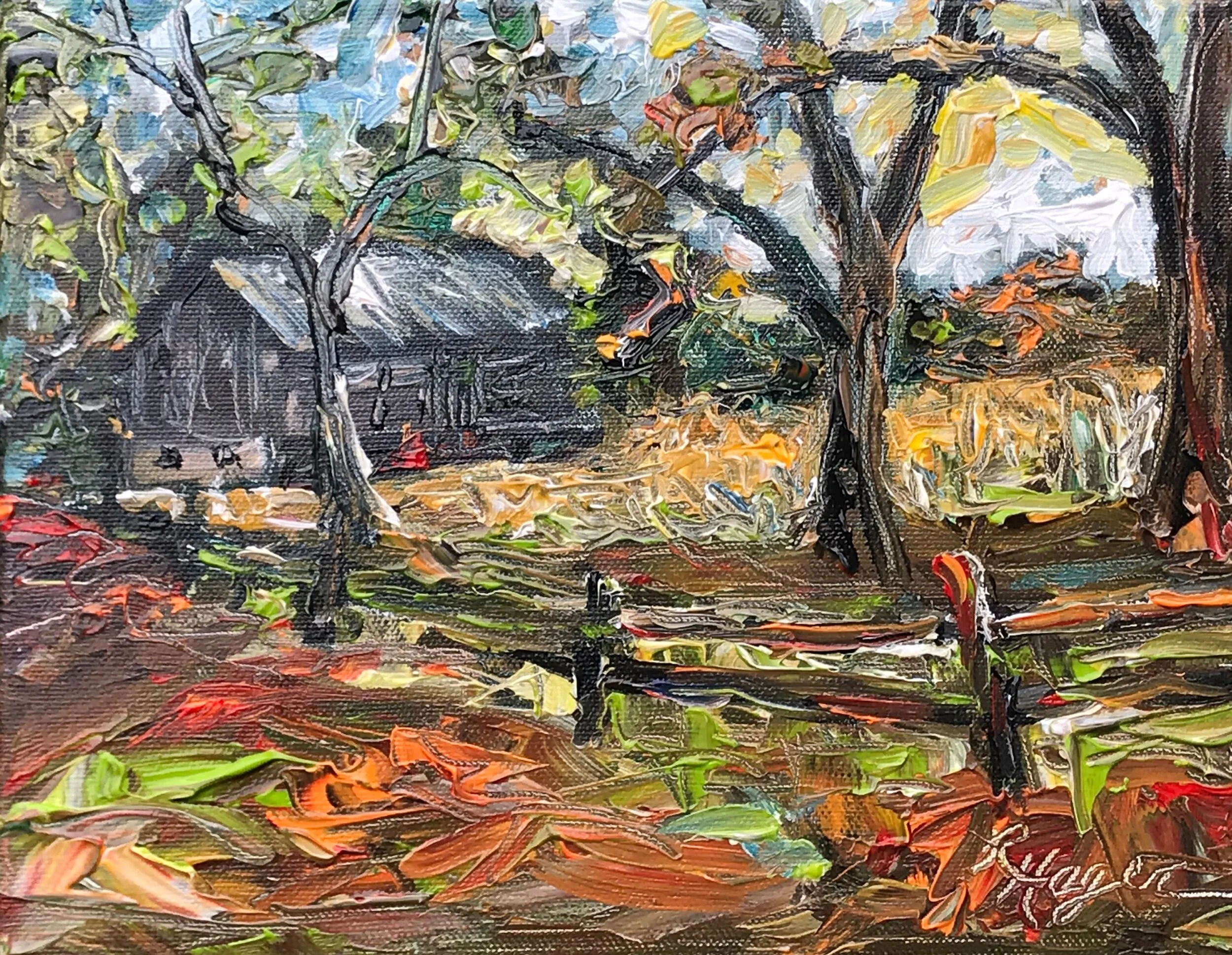 Autumn at Staley Farm. #373. SOLD