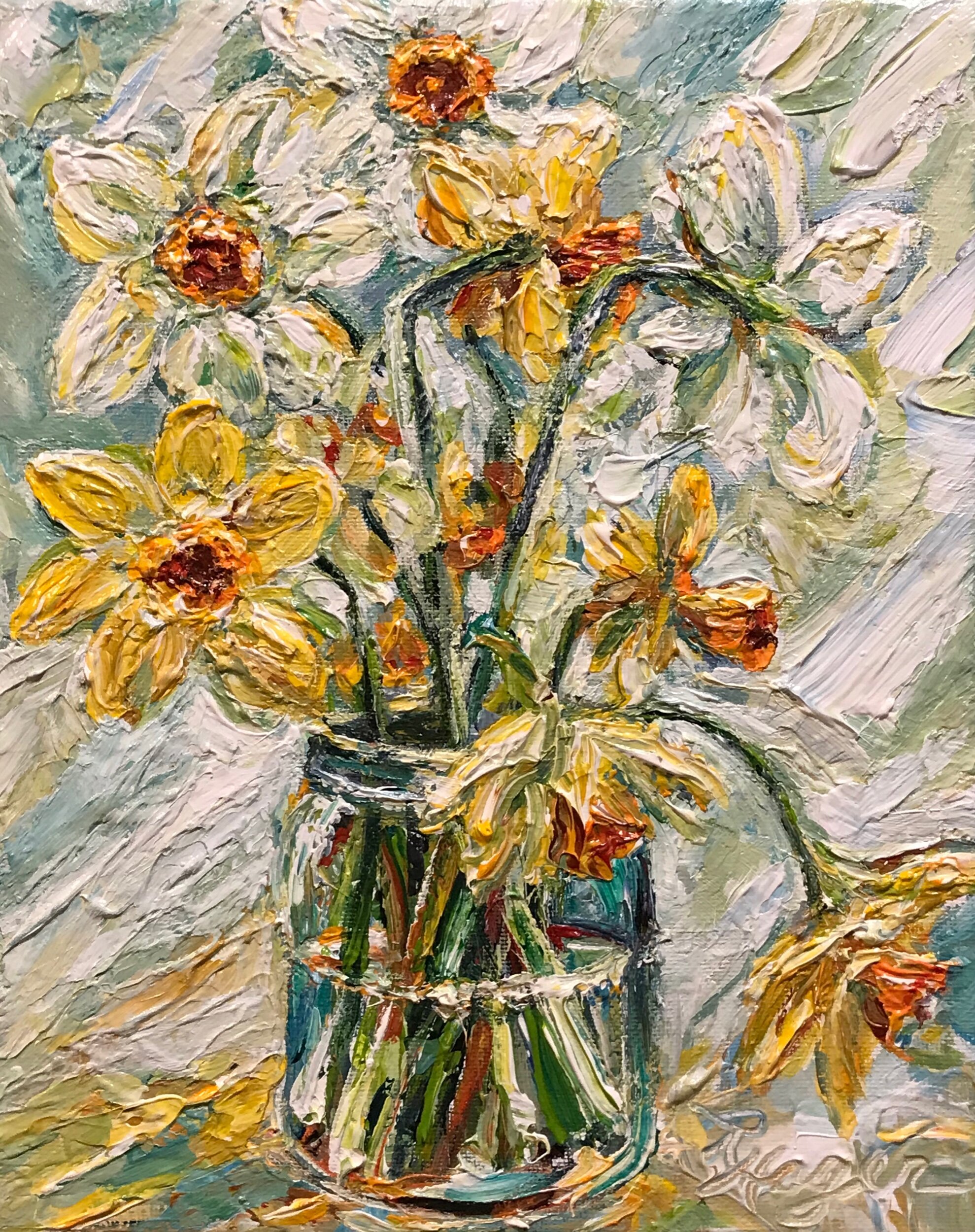 "Sunny Daffodils" #348. SOLD ￼￼