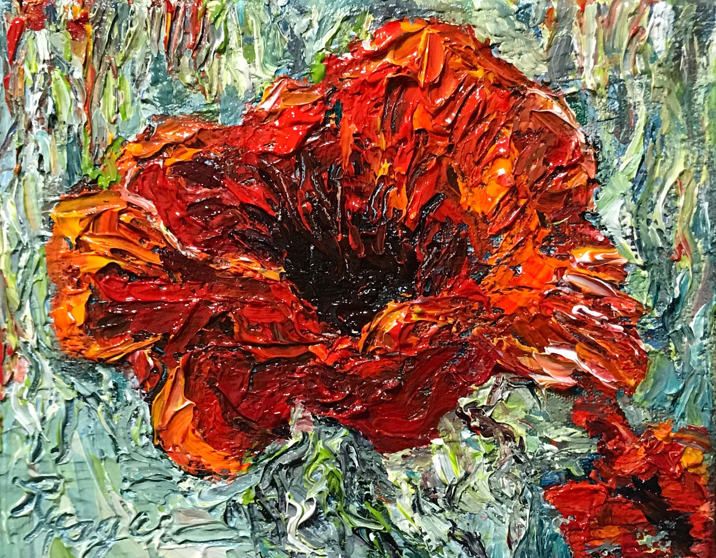 "Poppy Passion" #335.  SOLD