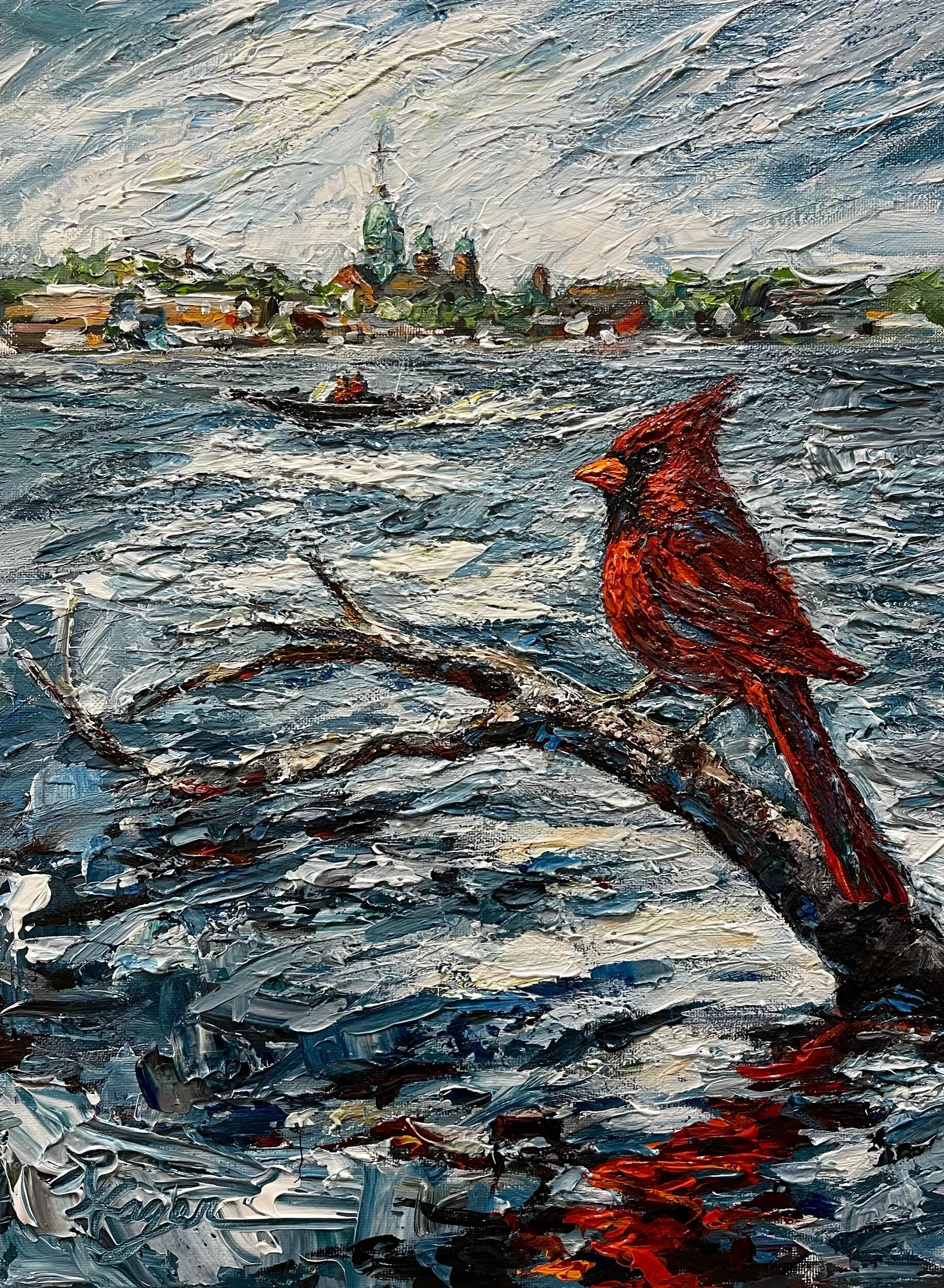 "Lake Reflections" #413. SOLD