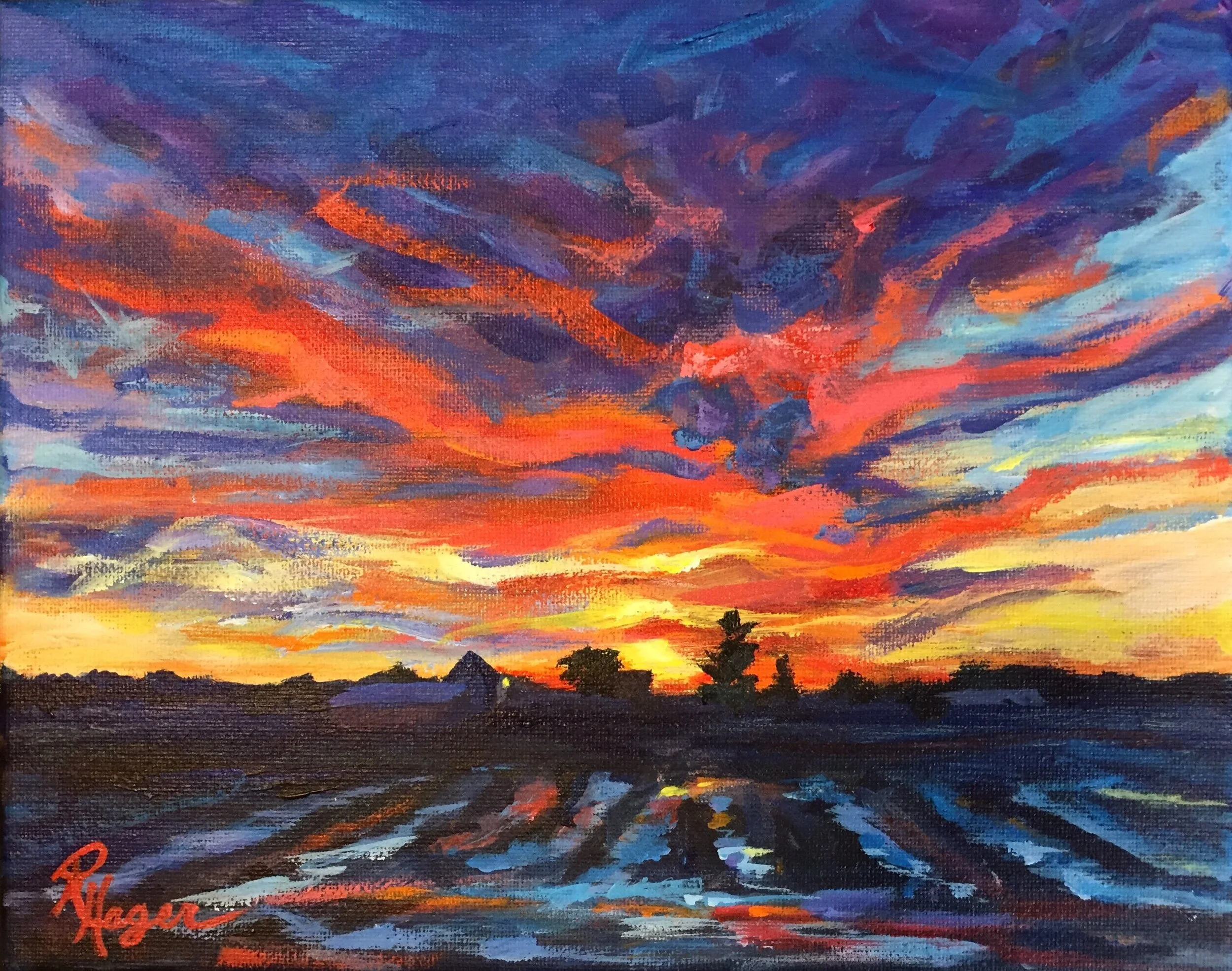 "Sunset Field" #6    SOLD 