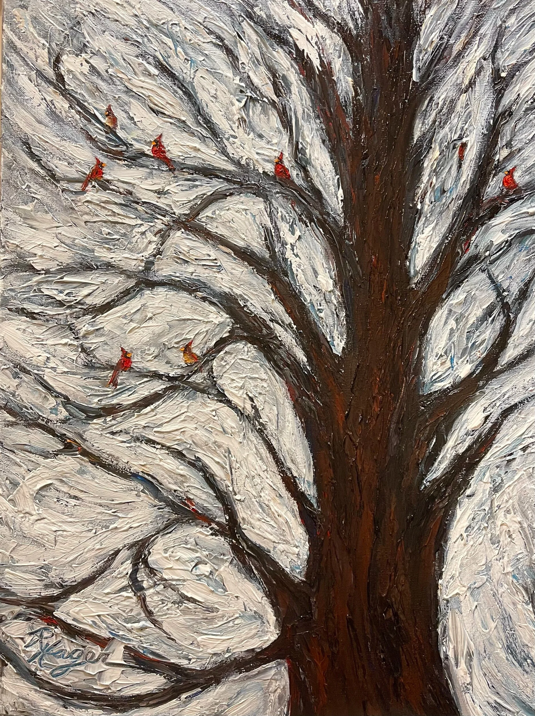 "Seven Cardinals" #404.  SOLD 