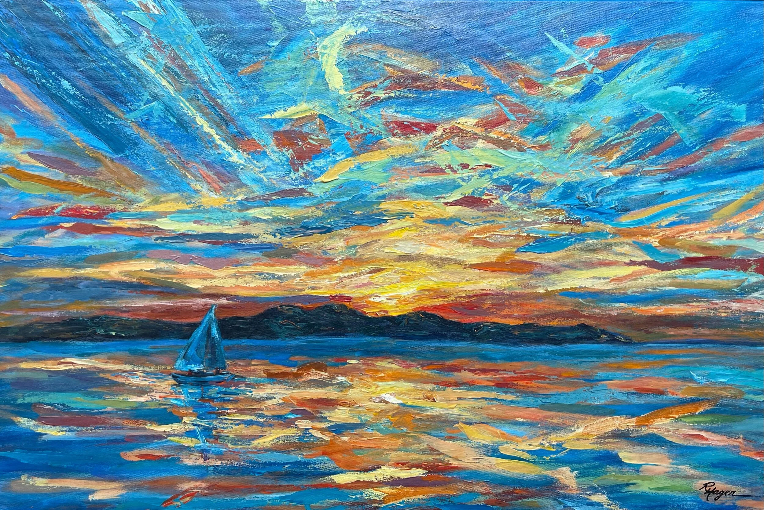 "Sunset" #446  Available   $950 