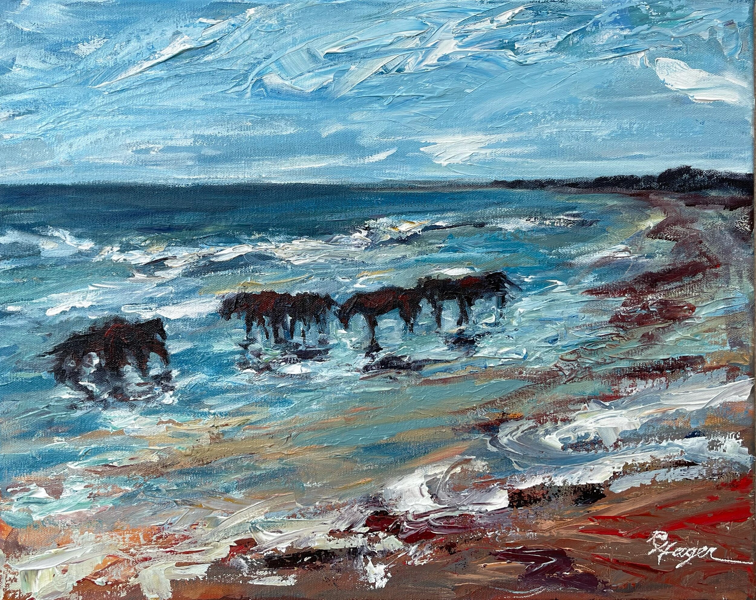 "Wild Mustangs" #447.  Available $430