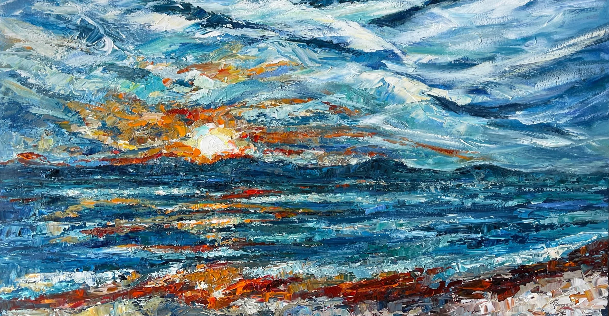 "Sunrise on the Beach" #438   SOLD