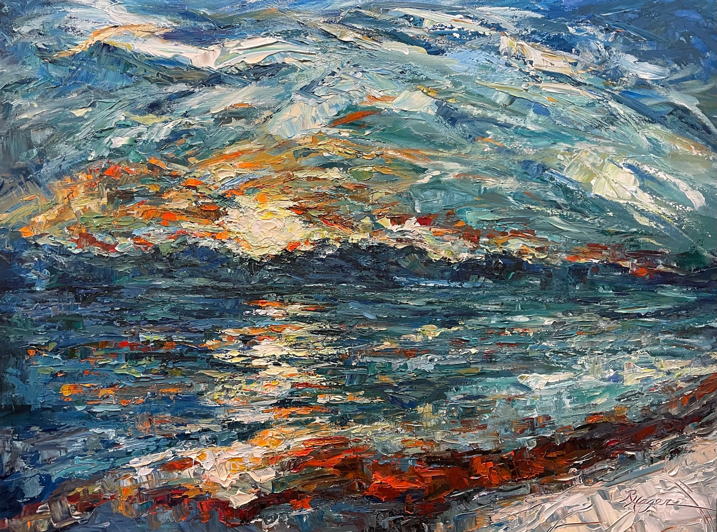 "Sunrise on the Beach" #449.  Sold 