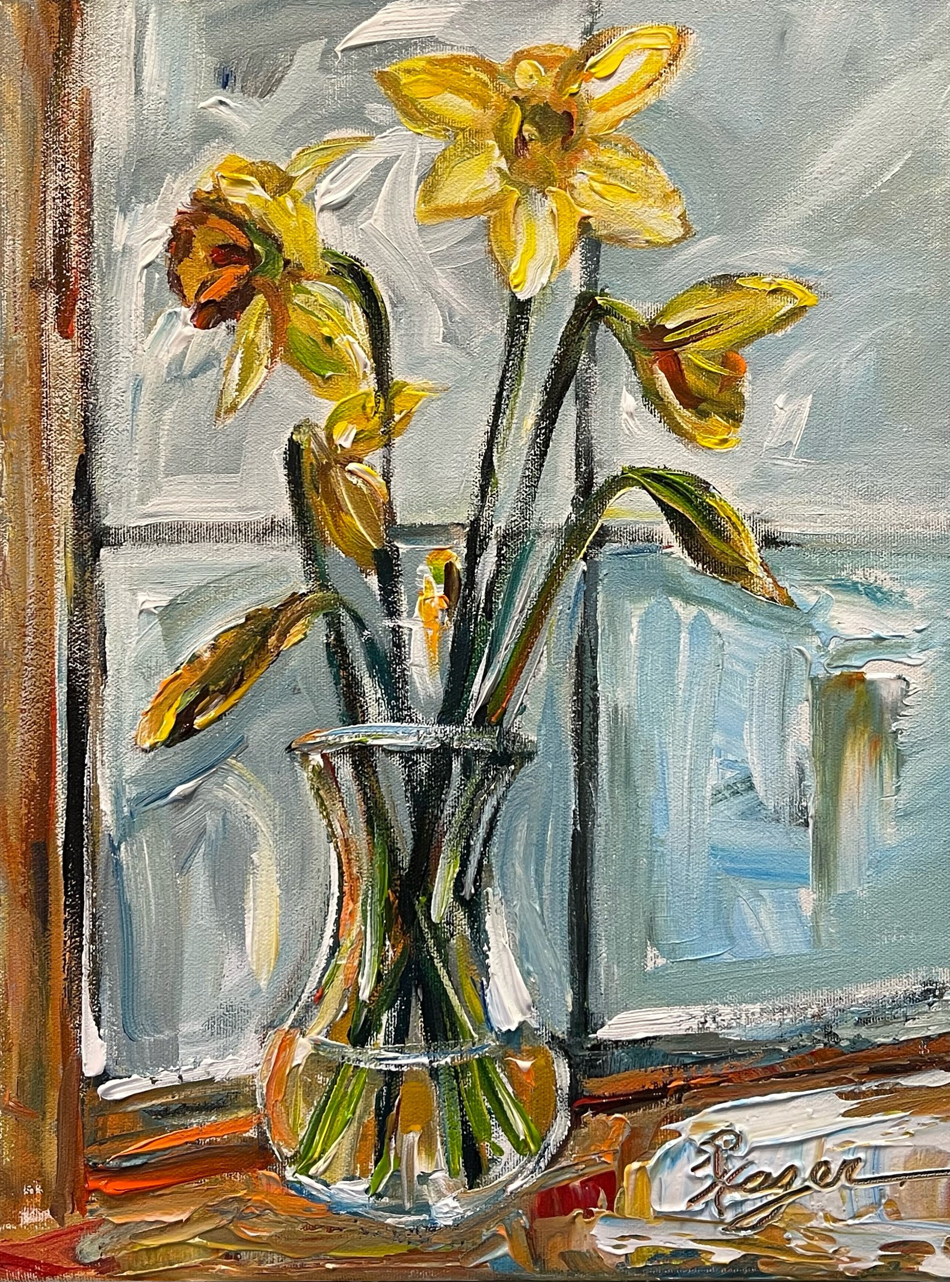 "Daffodils" #492.   SOLD