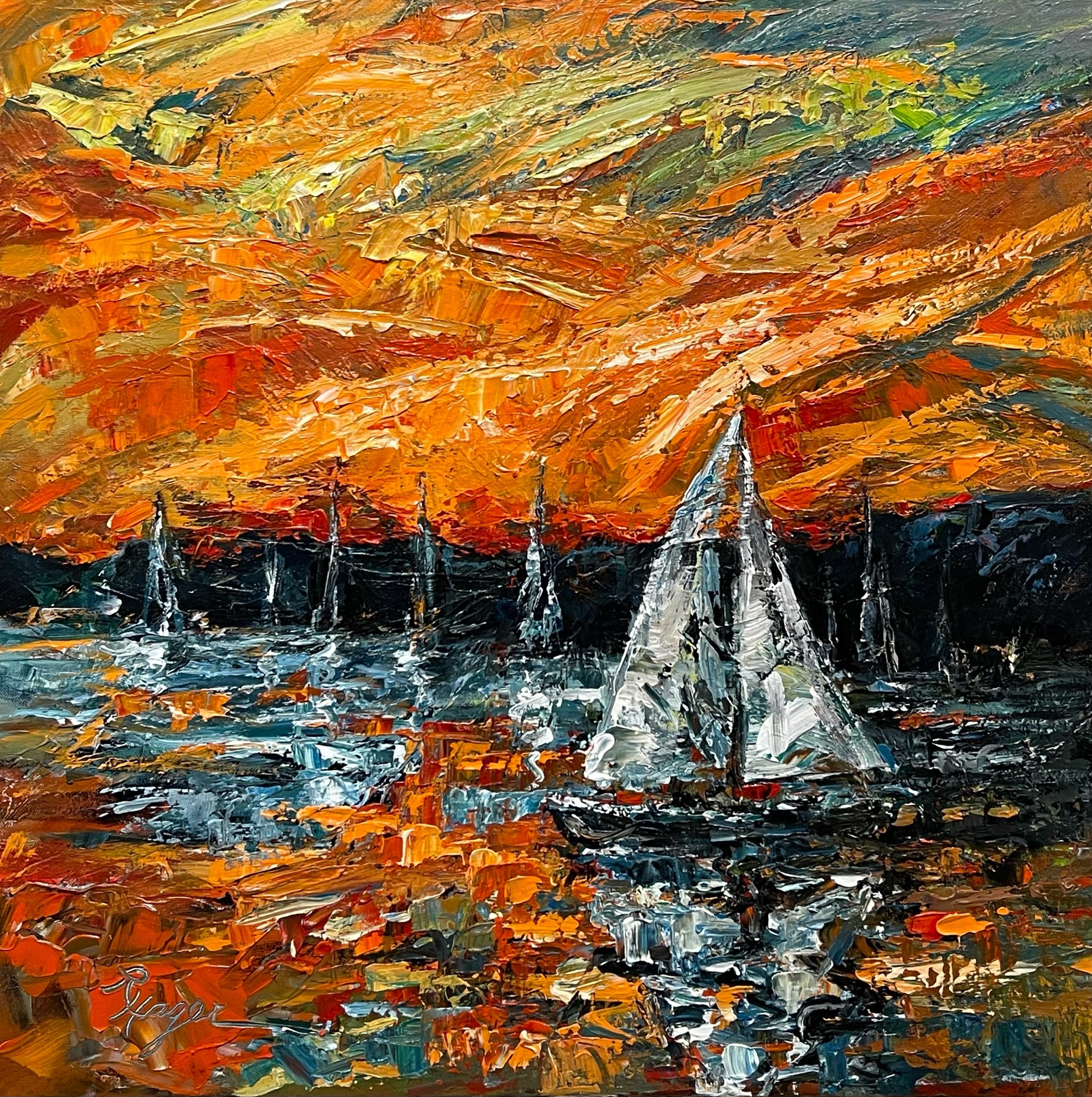 "Evening Sail"  #512  SOLD