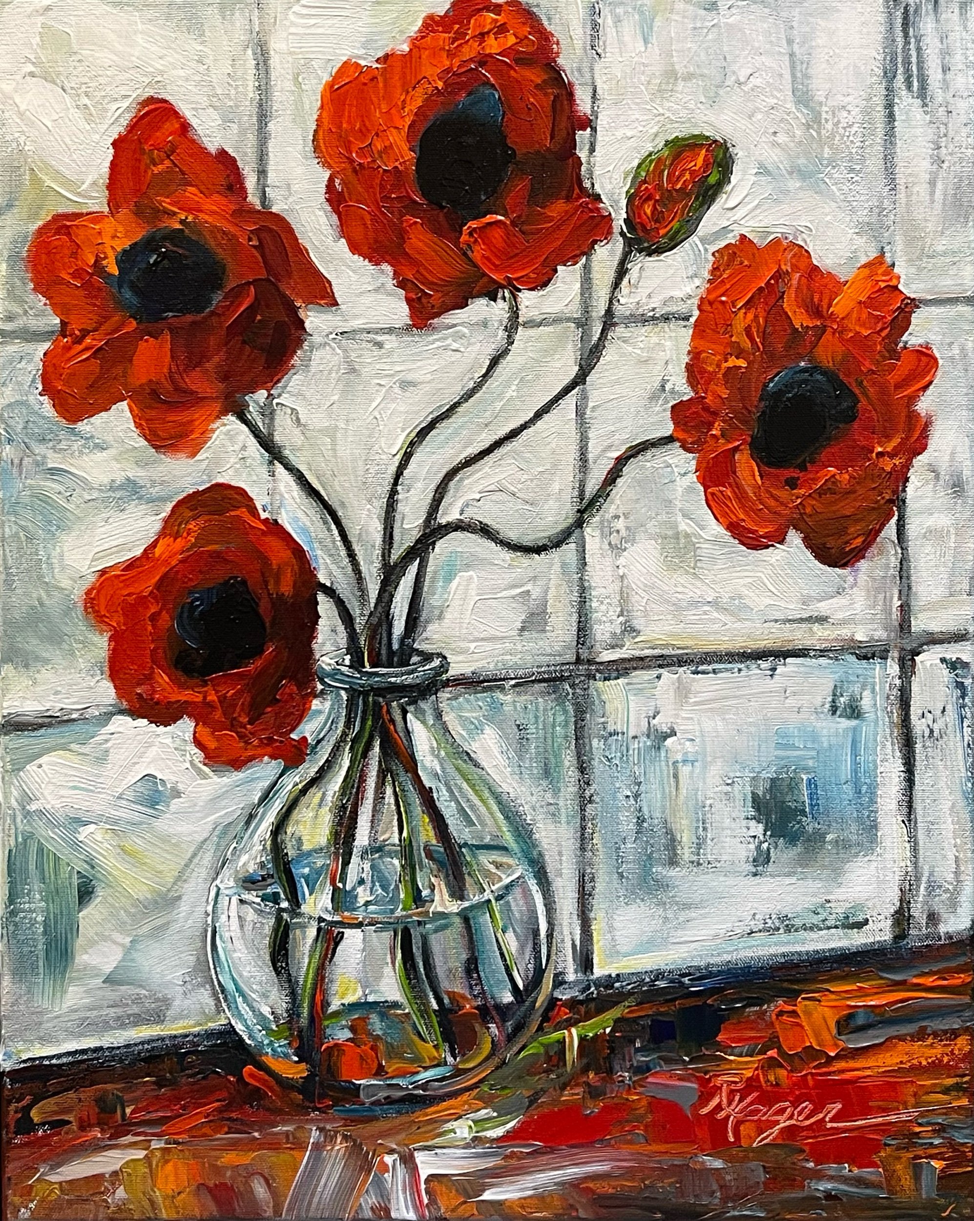 ""Poppies"  #528  SOLD