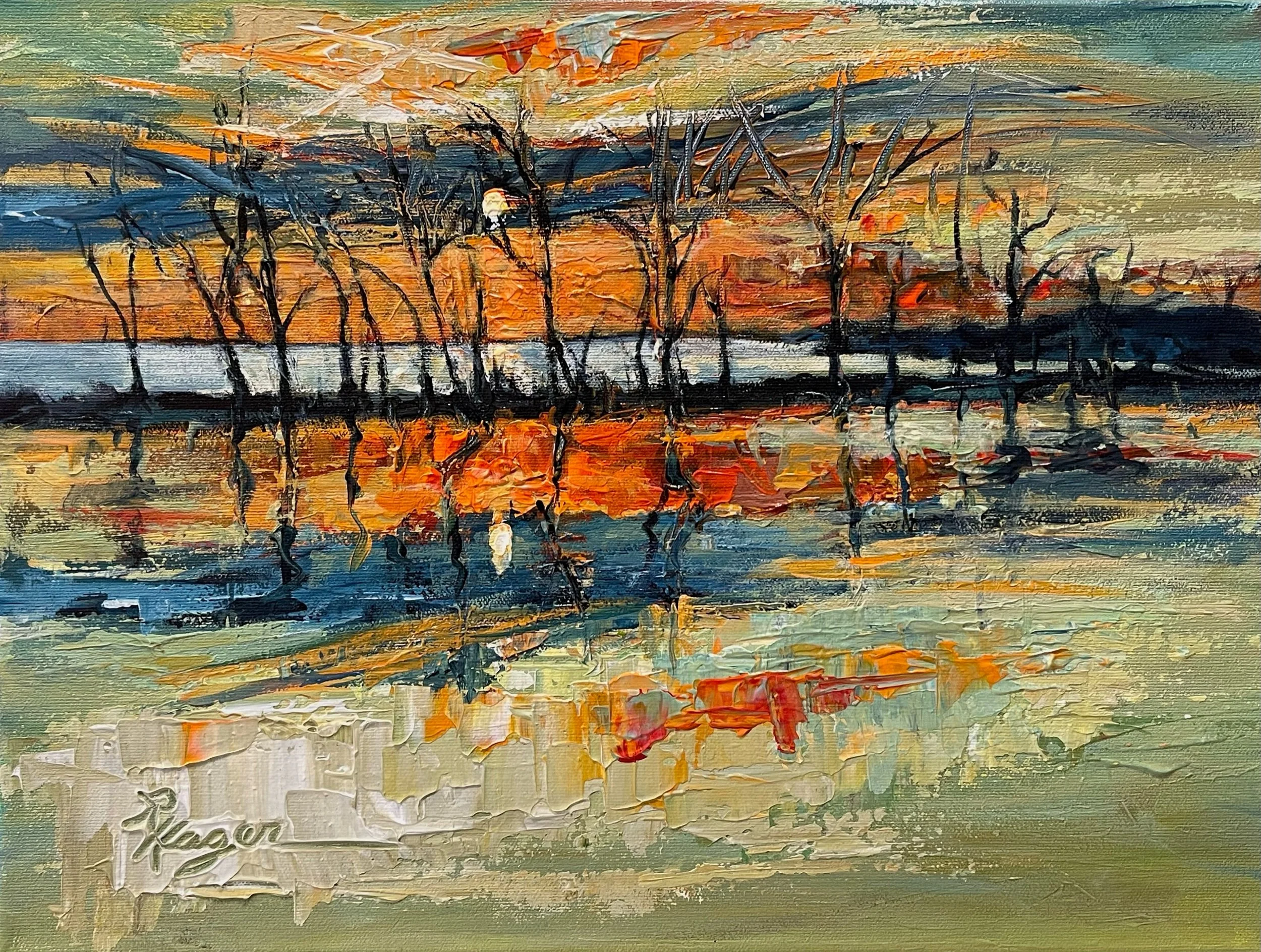 "Sunset on First Beach" #551.  SOLD