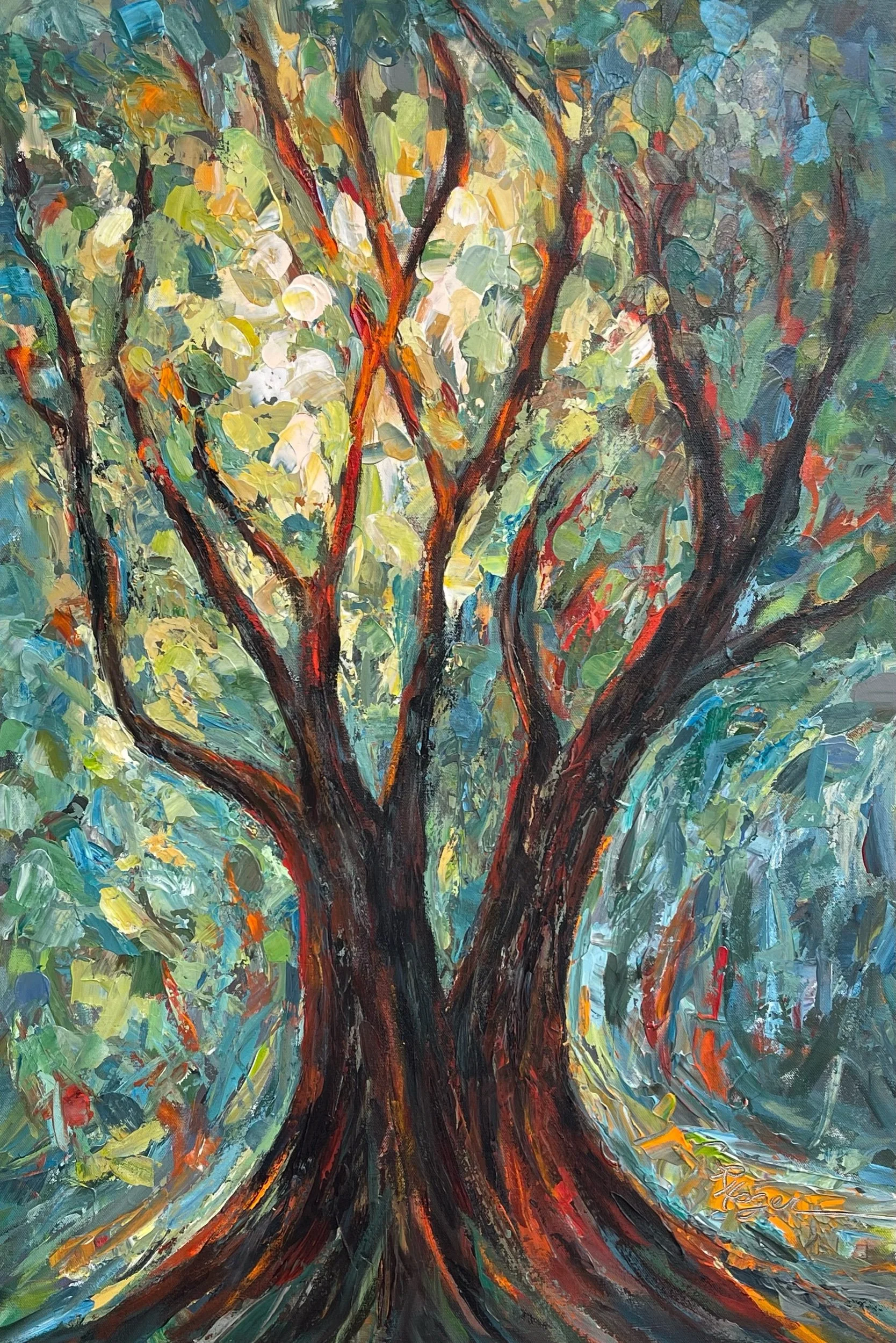 "Elijah Tree"  #439.  SOLD 