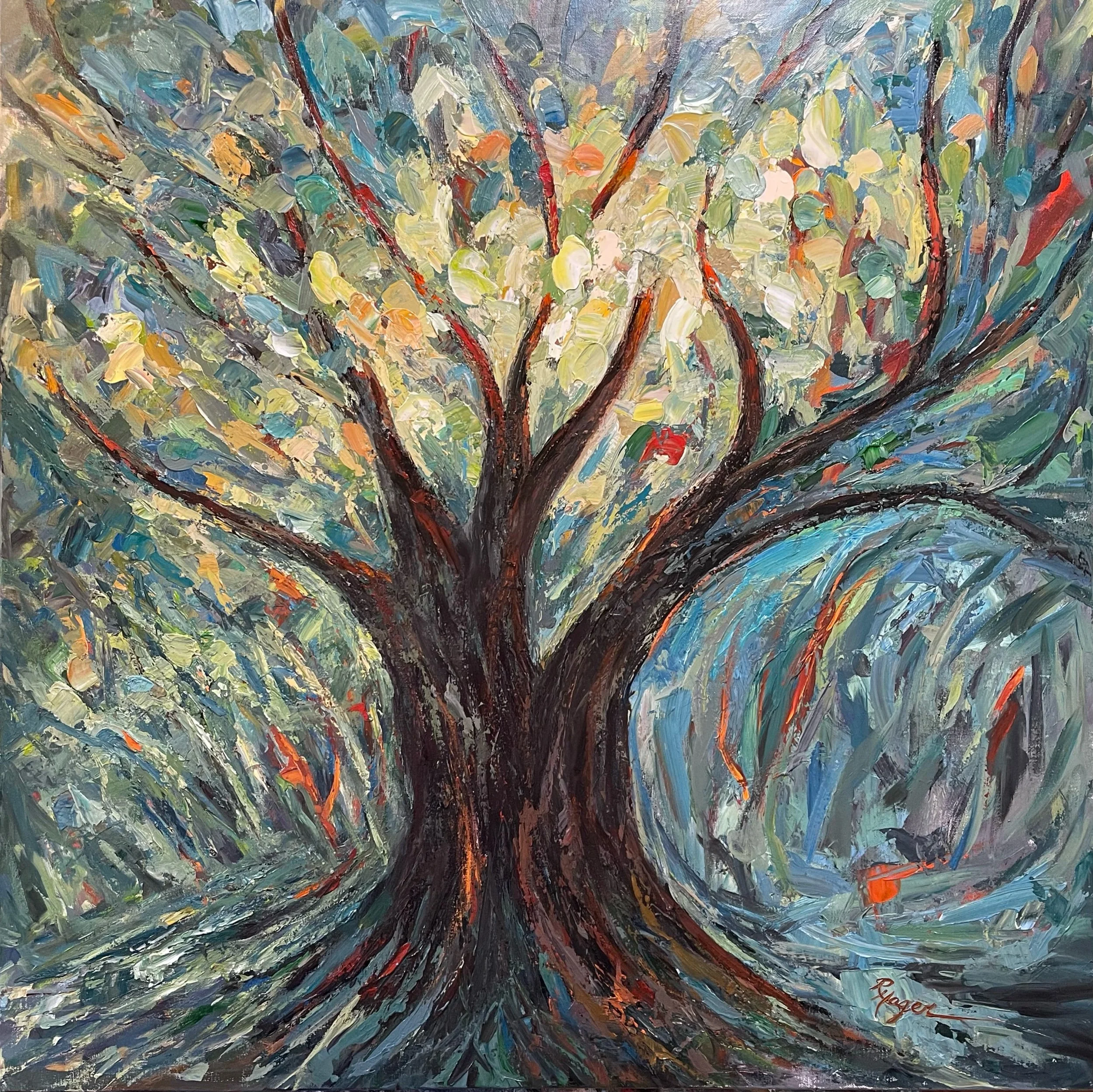 "Elijah Tree" #450.  SOLD   $1700