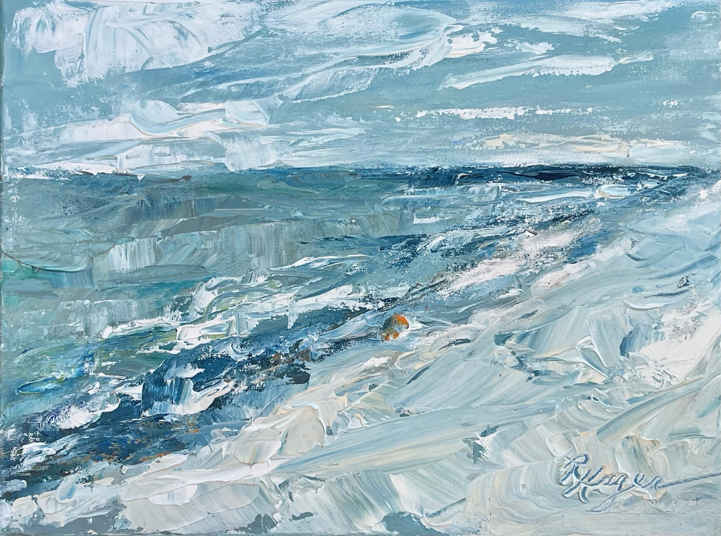 "Misty Morning on Pelican Bay"  #484.  SOLD