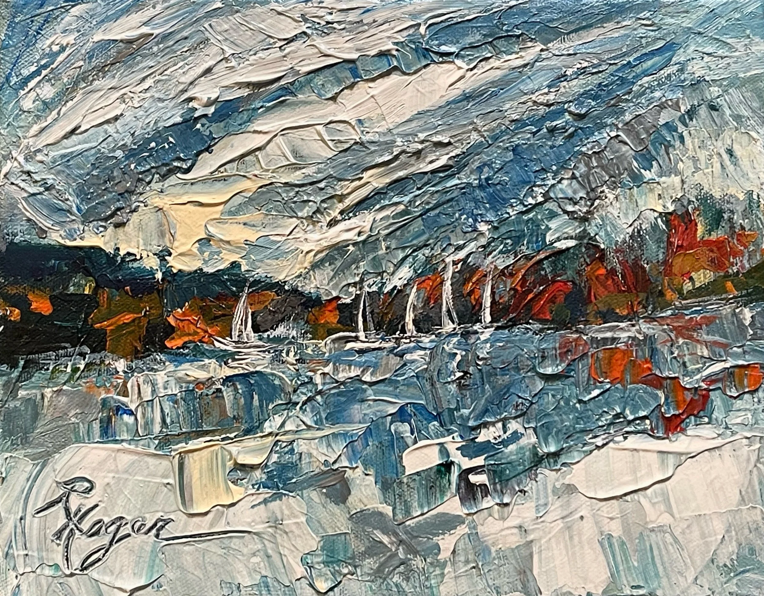 "Misty Morning Sail" #464  SOLD