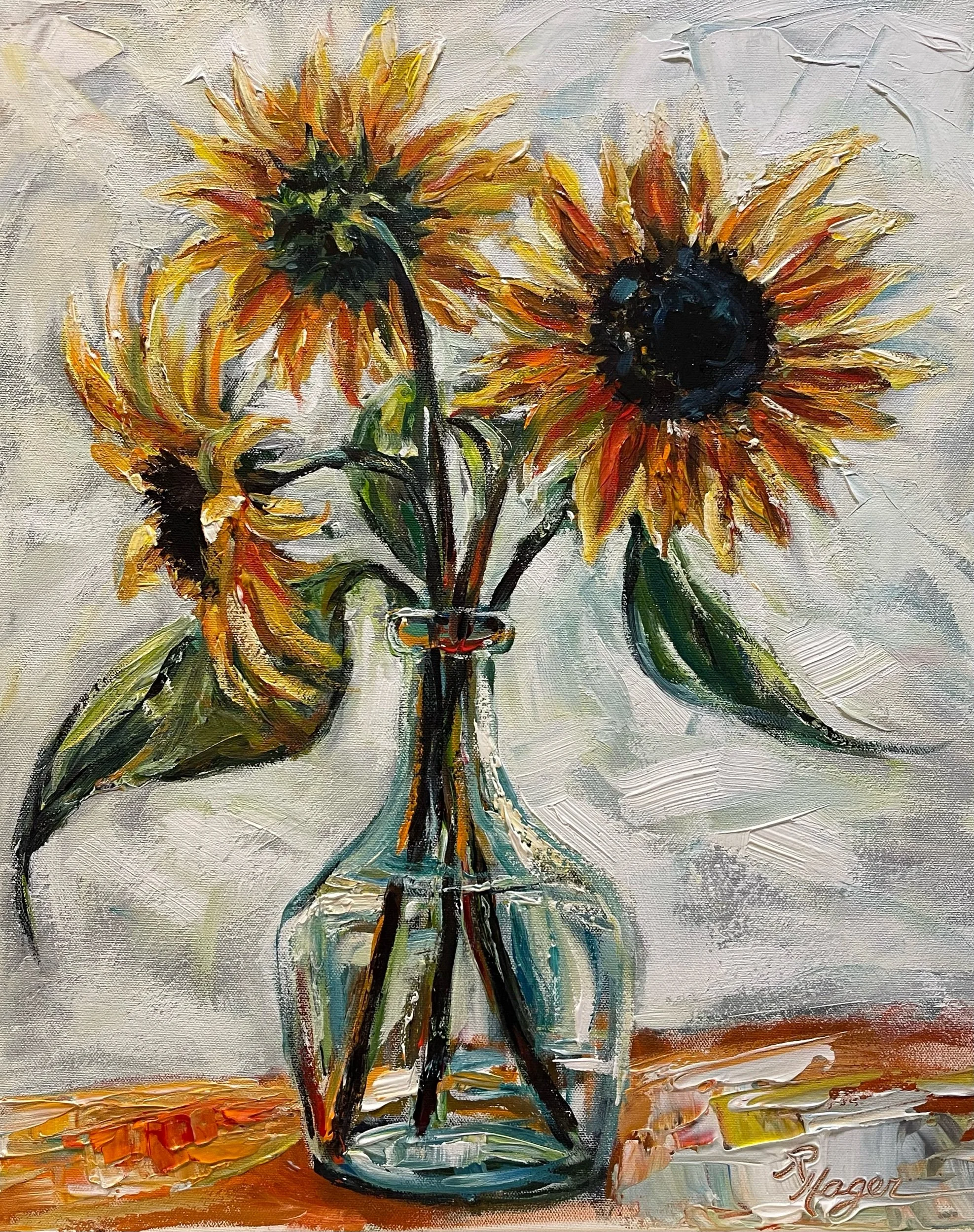 "Sunflowers" #554.  SOLD   $320