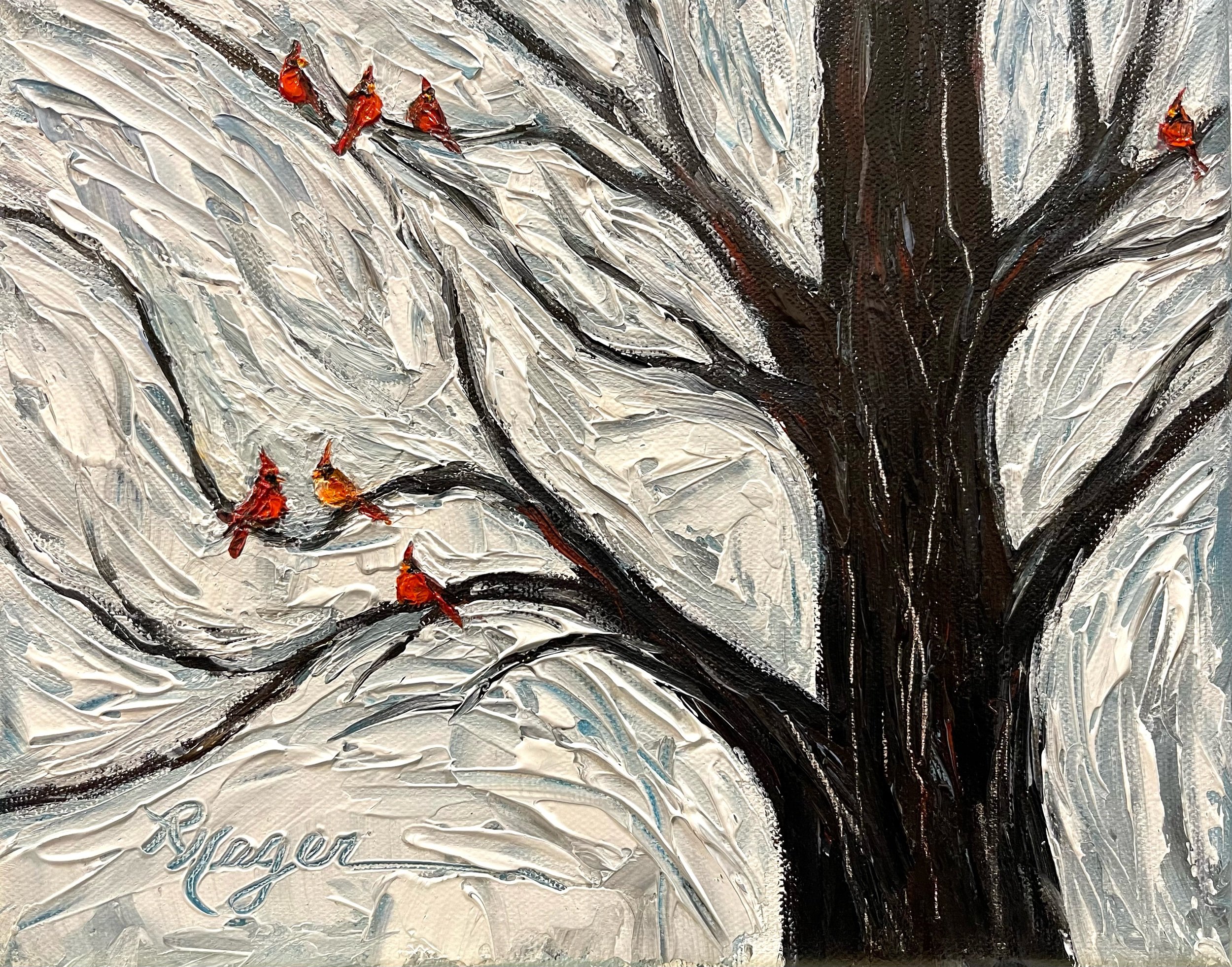 "Seven Cardinals" #481. SOLD